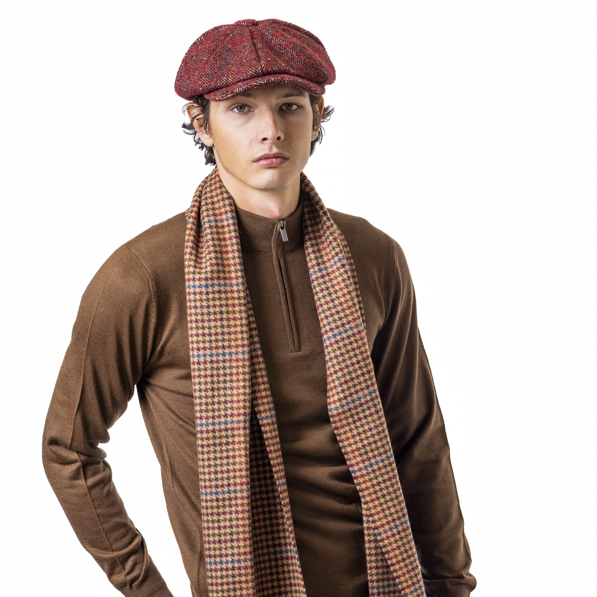 Heritage Traditions Check Wool Scarf (Antique Hound)
