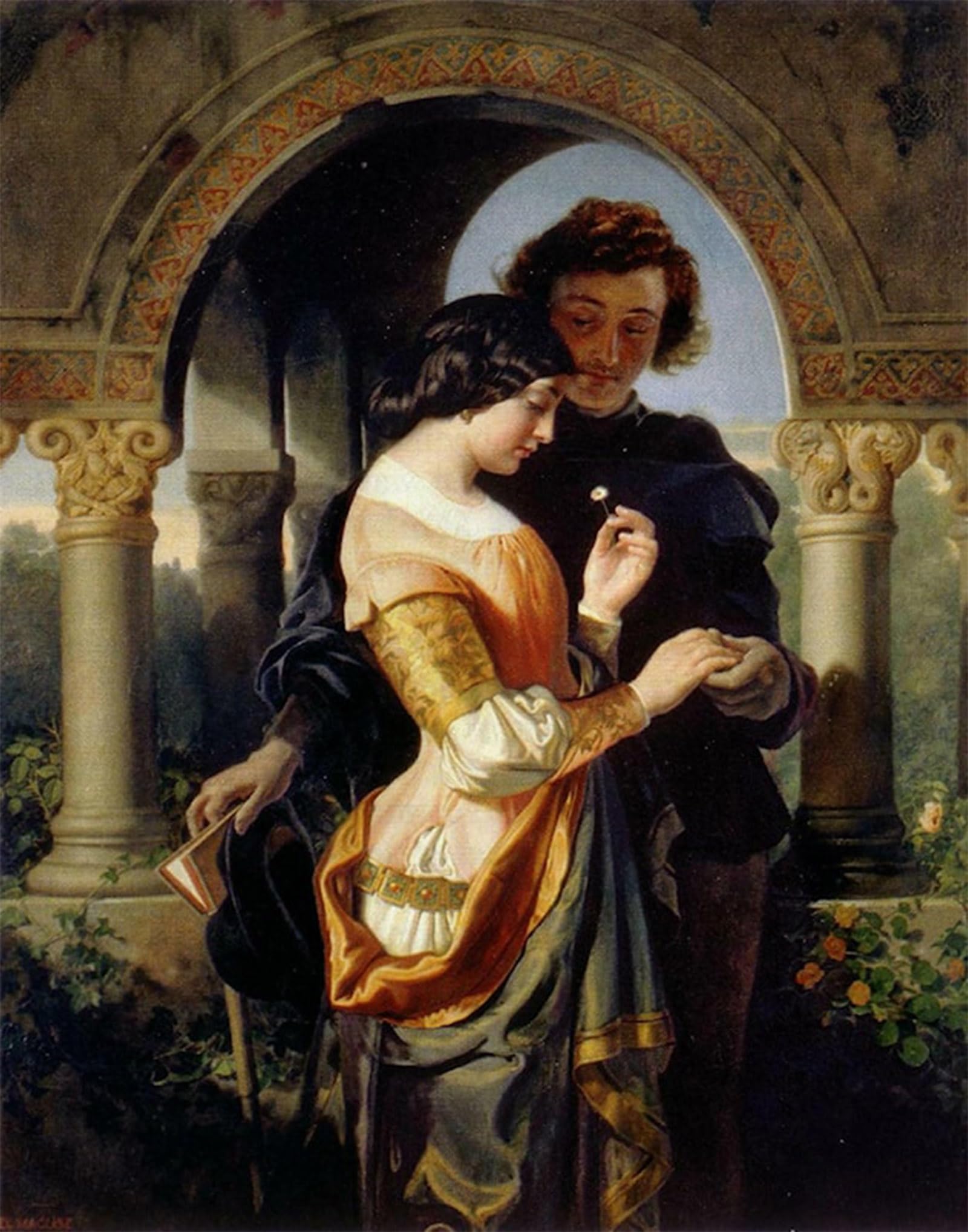 SERENDIPITP Aesthetic Poster Photo Wall Print Retro Picture the Student by Daniel Maclise Modern Wall Artwork for Home Decor 60x90cm