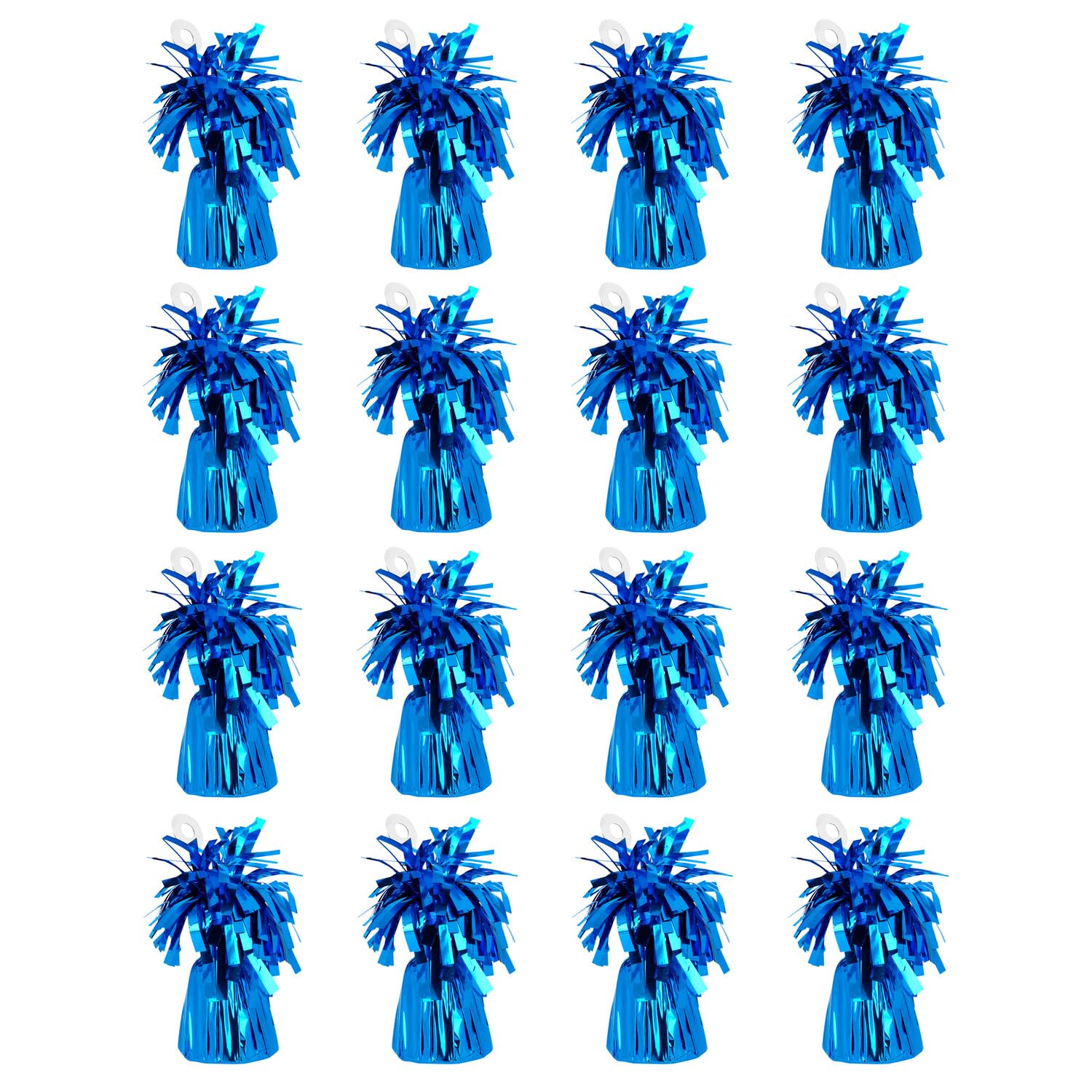 Boland - 16 x Metallic Foil Balloon Weights 160-180g Balloon Weights for Balloons and Helium Balloons, Dark Blue