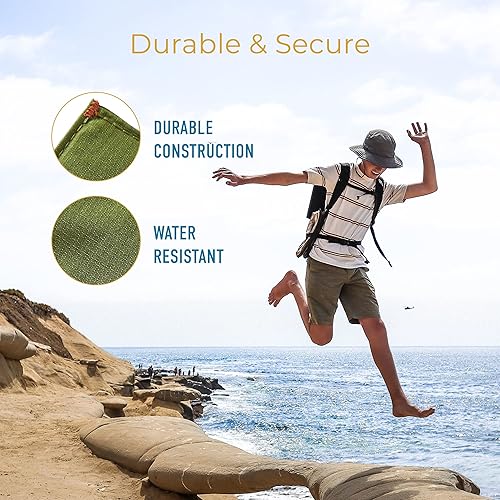 Miniatura 4 de Allett Carteras originales y deportivas Bloqueo RFID y delgado Nailon, Cala Verde, talla única , El original