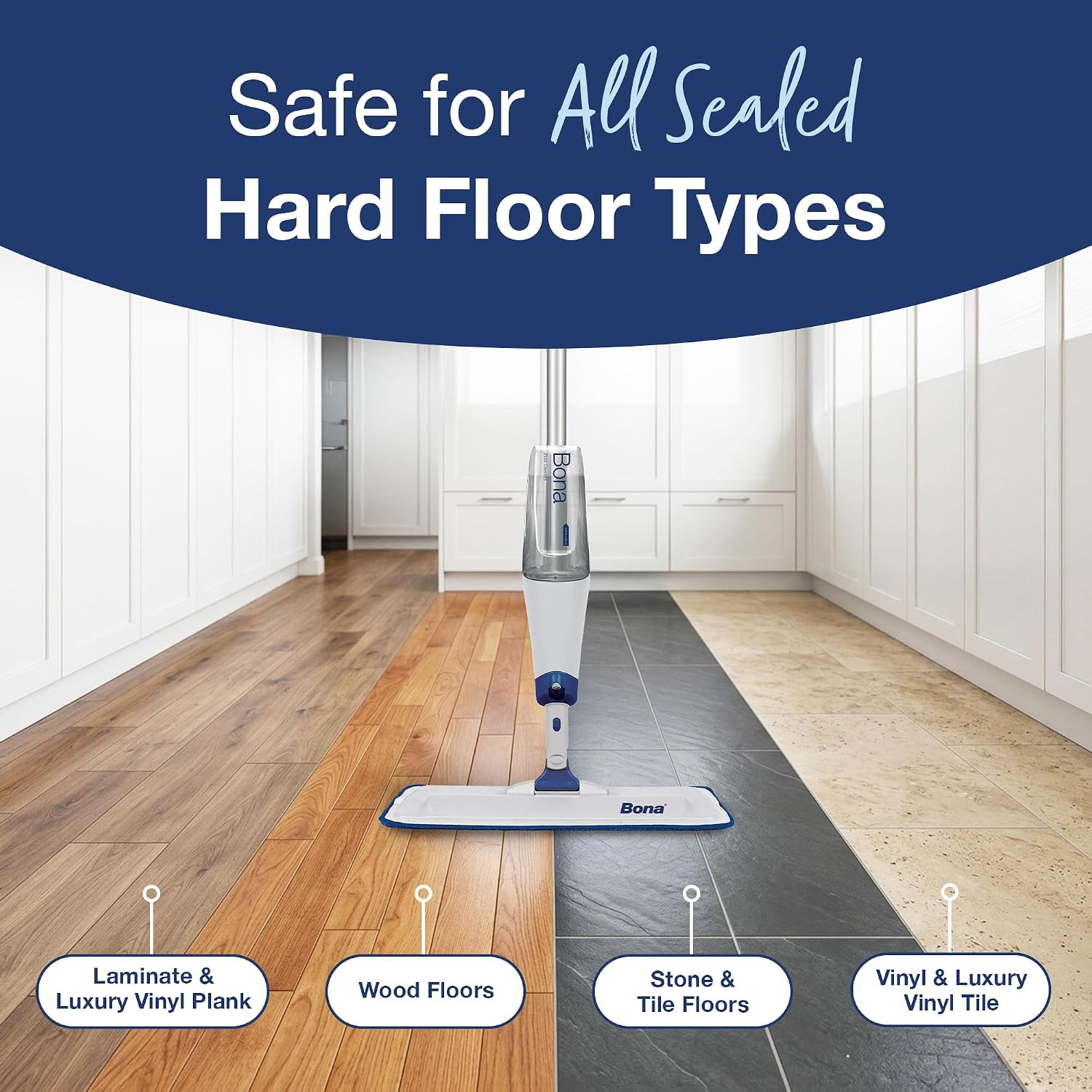 Bona Spray Mop Air - Includes Multi-Surface Floor Cleaner Concentrate and Microfiber photo 8