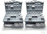 Vista 14 de Aidetek medio transparente CAJA-ALL-24 piezas pequeñas cuentas papelería joyero organizador para piezas clasificadas 3 tamaños 24 compartimentos