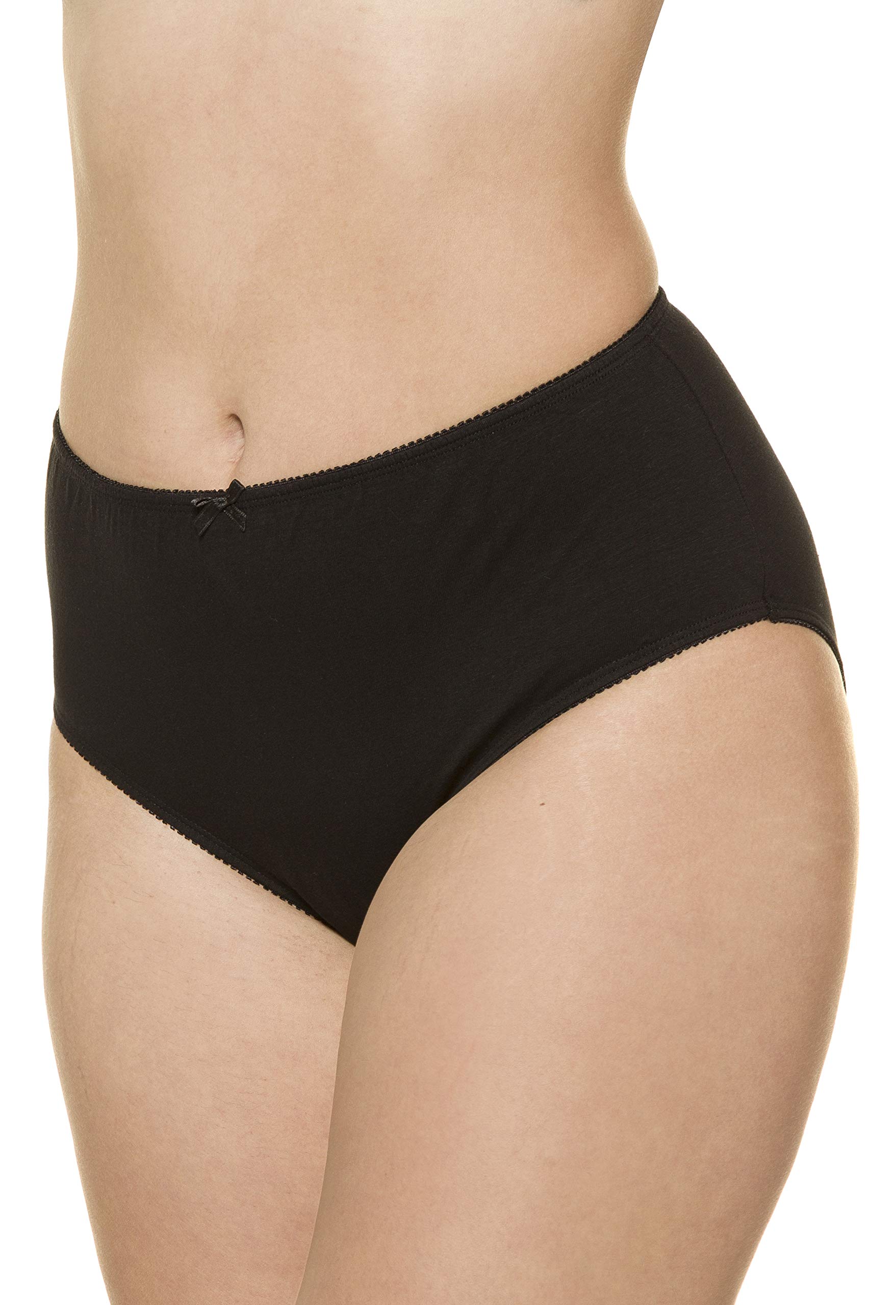 Ulla Popken Womenswear Plus Size Curvy Oversize Multi-Pack of Basic Panties Multi 46+ 712890 90-46+