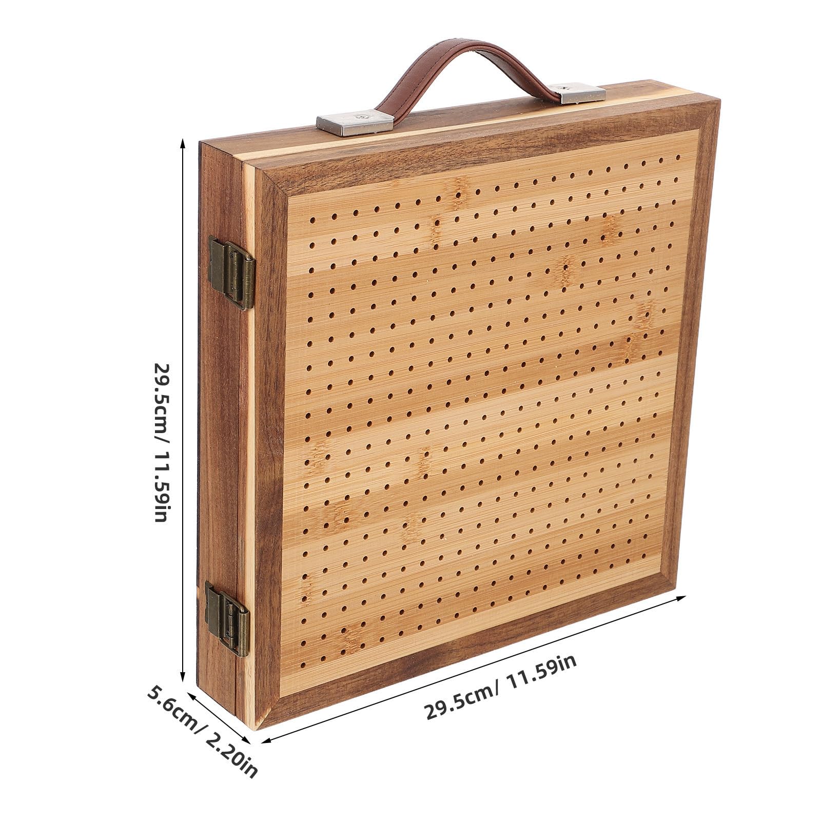 Tabla de Bloqueo y Ángulo Ajustable para Crochet de Madera con Cajón