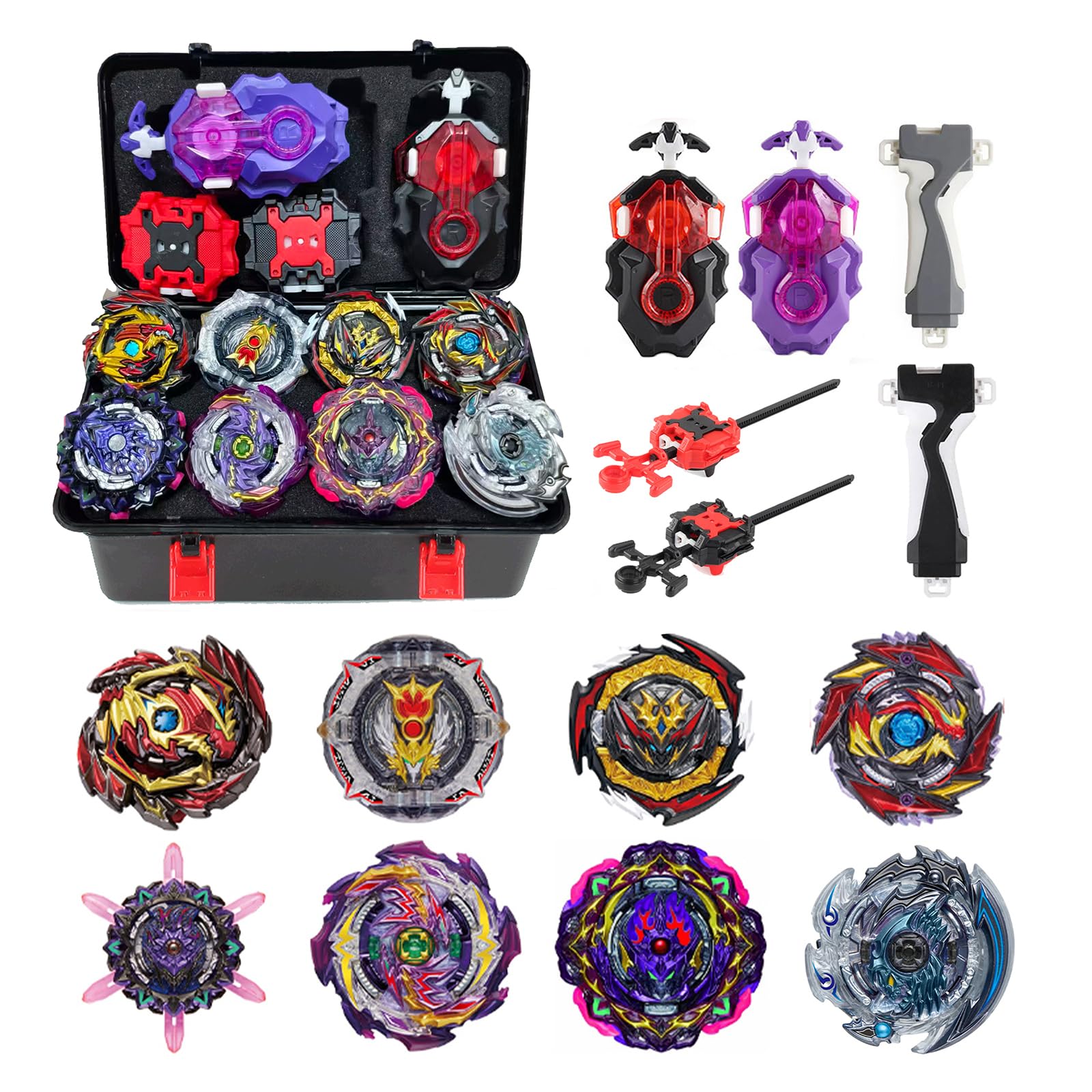 Afenau 12 en 1 Set de Toupie Gyros Turbo, Toupie avec Lanceur Kit, 4D Set de Toupies de Combat pour Enfants de 6, 7, 8, 9, 10, 11 et 12 Ans, Cadeau Afenau 12 en 1 Set de Toupie Gyros Turbo, Toupie avec Lanceur Kit, 4D Set de Toupies de Combat pour Enfants de 6, 7, 8, 9, 10, 11 et 12 Ans, Cadeau