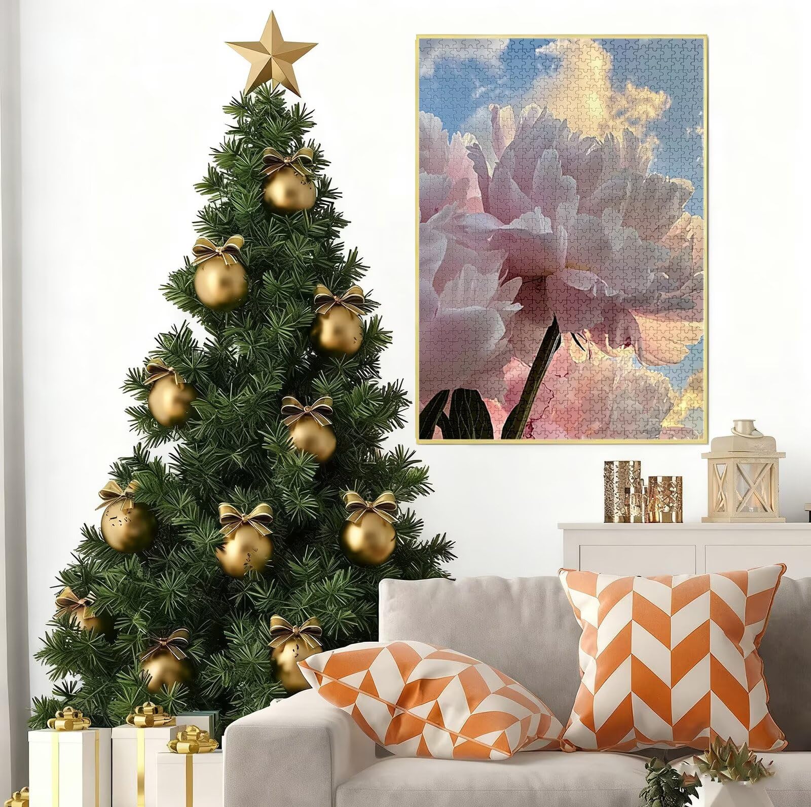 Puzzle 1500 sztuk Piwonia Dorośli, Najwyższej jakości puzzle dla dorosłych, klasyczne puzzle kwiatowe, DIY sztuka inteligencja gra nowoczesna dekoracja domowa gra prezenty świąteczne B-6295
