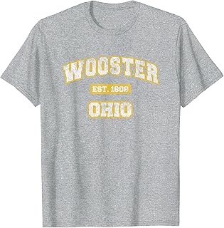 Wooster Ohio Varsity College Style T-Shirt
