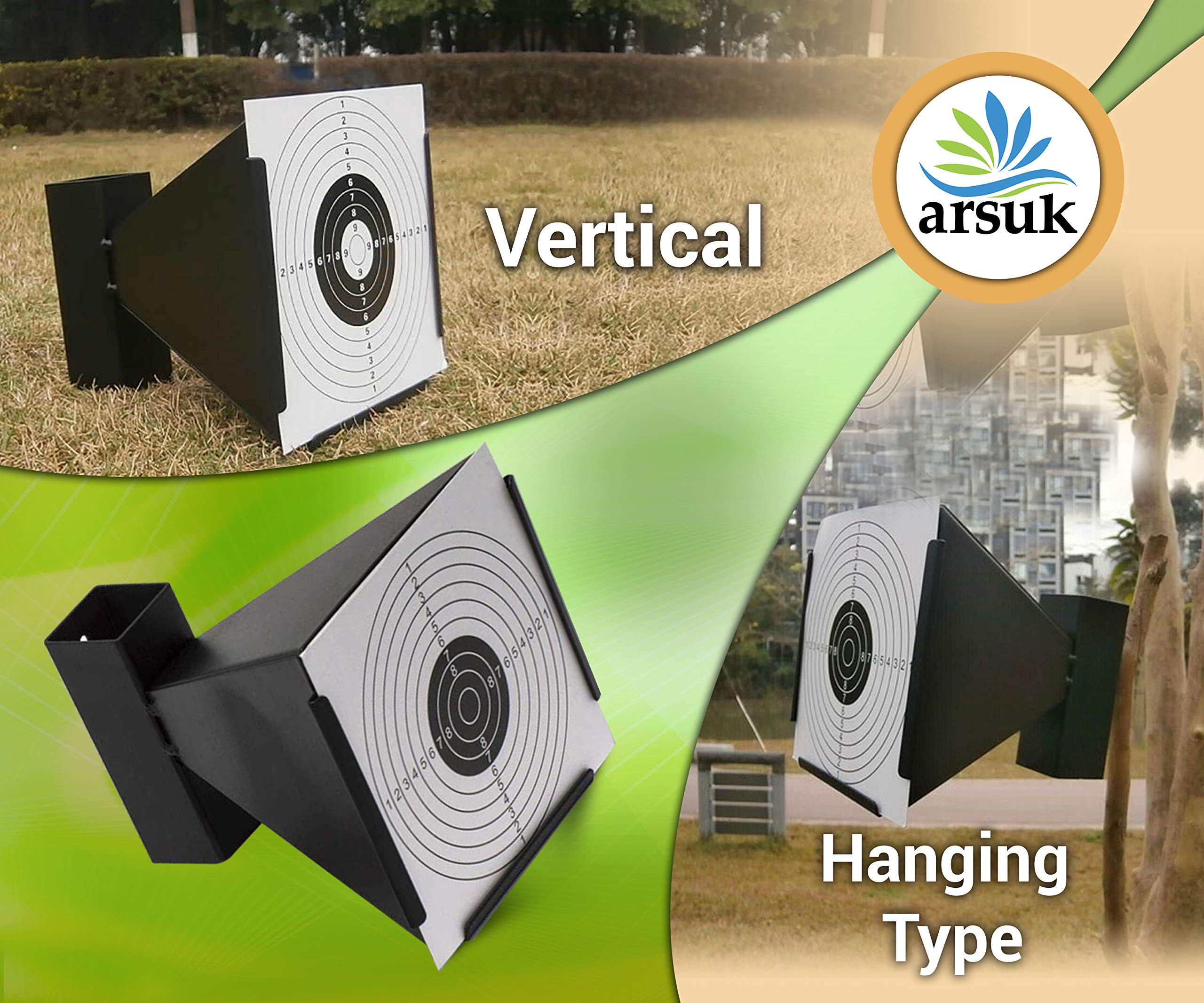 ARSUK Airsoft Swinging Target Freestanding Self Resetting Holder Cone