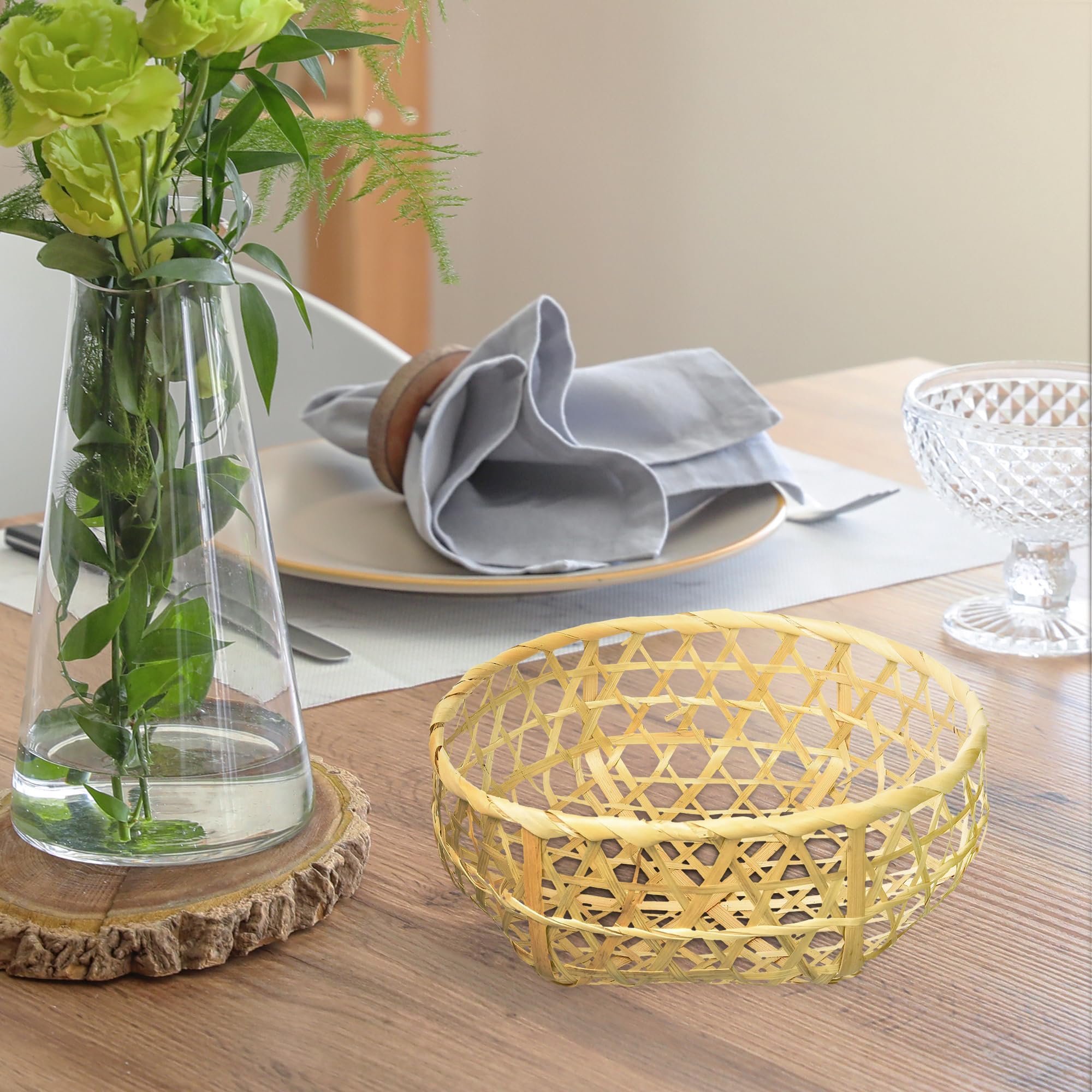 Amazon.co.jp: 佐藤金属 竹かご ブラウン L 4521540240290