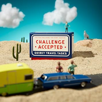 Brass Monkey Challenge Accepted Travel Tasks Card Deck: Quirky Travel Tasks, 4 x 2.7 x 1.7