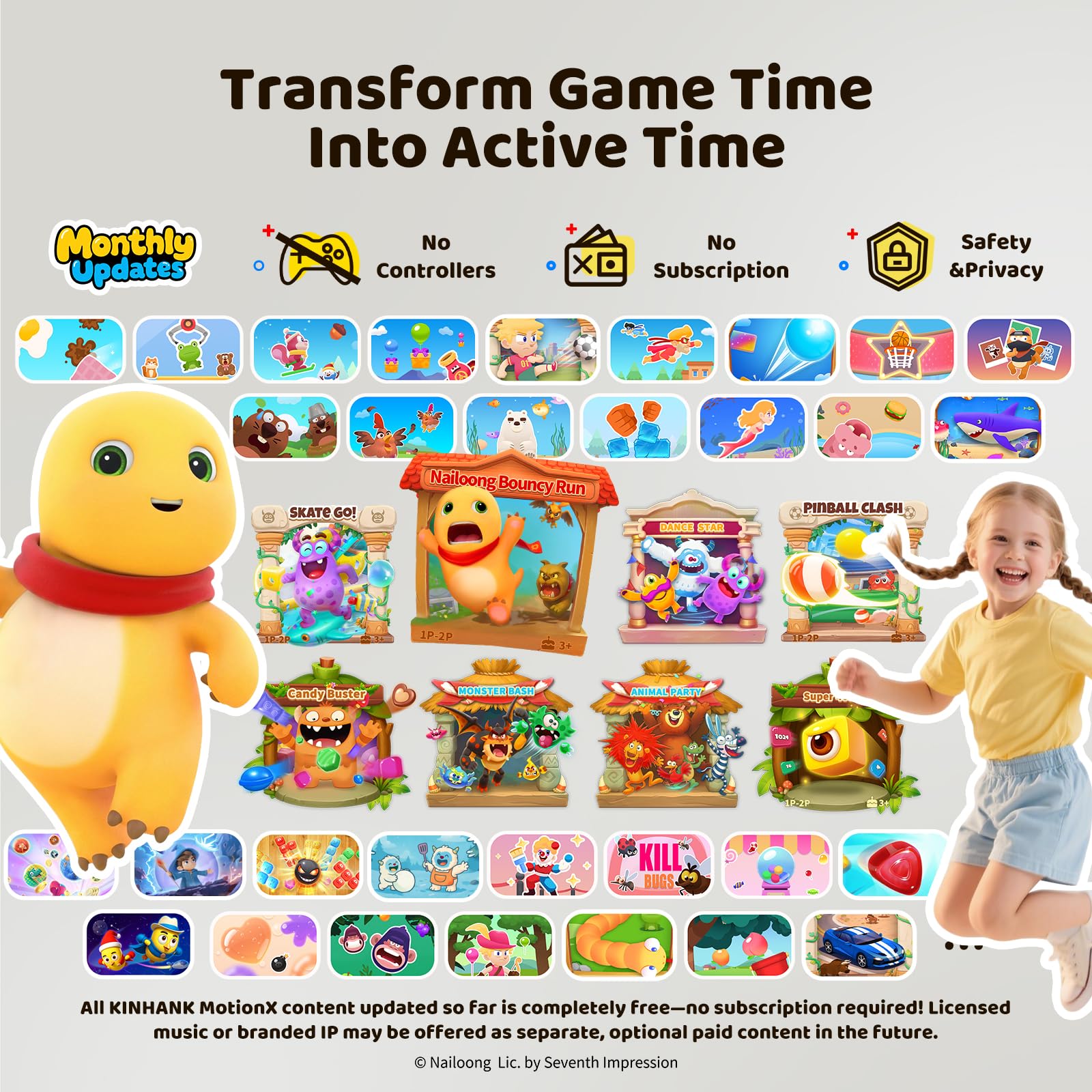 Amazon.co.jp: KINHANK MotionX アクティブゲームコンソール 39種類の