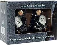 Vista 2 de River's Edge Juego de salero y pimentero, de resina de polímero, pintado a mano.