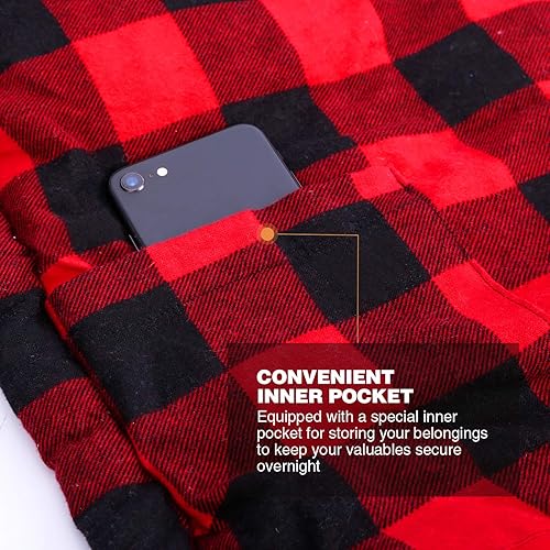 Miniatura 9 de REDCAMP Saco de dormir de franela de algodón para camping mochilero+sobre saco de dormir