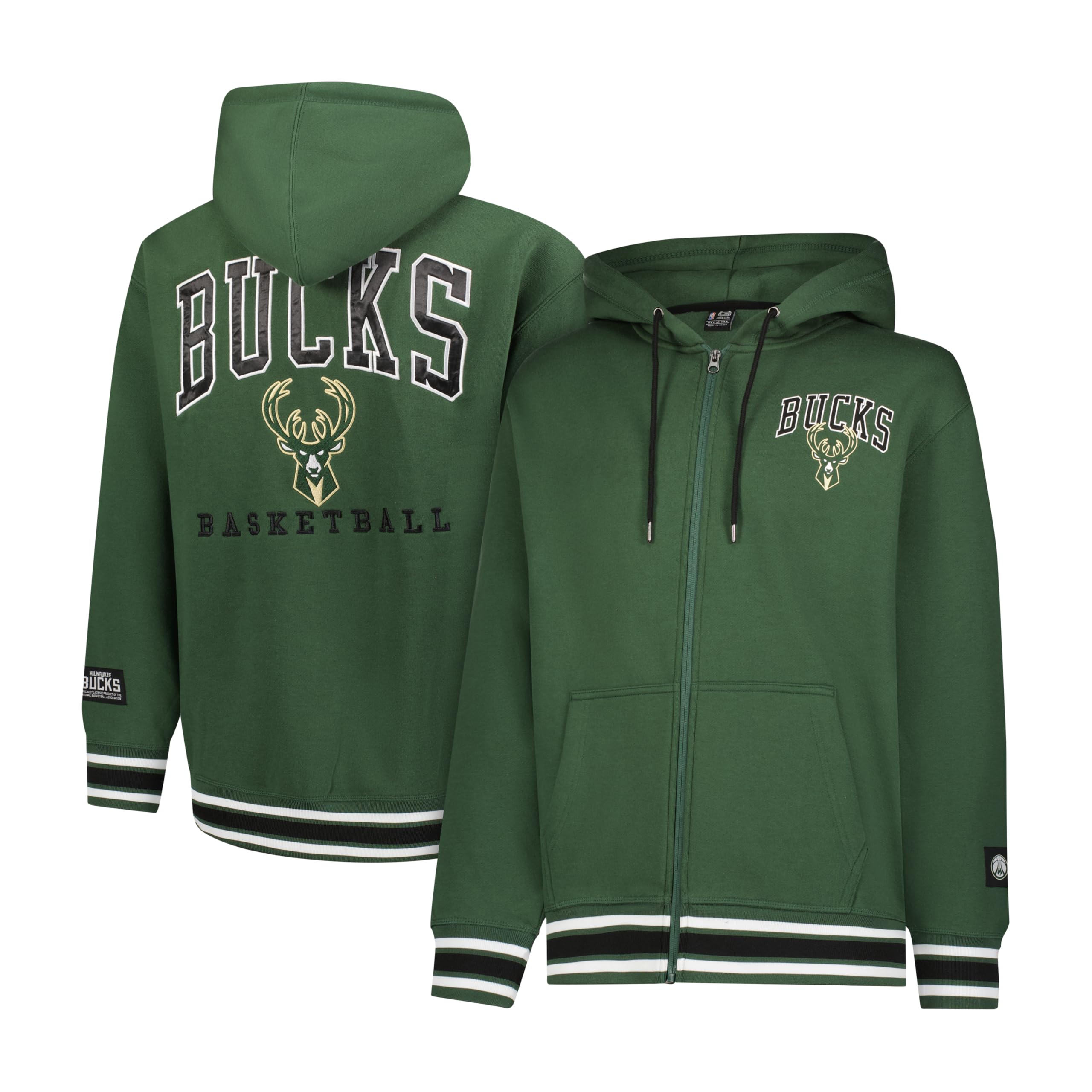 Chaqueta con cremallera Milwaukee Bucks extra suave para abrigarse con estilo 7