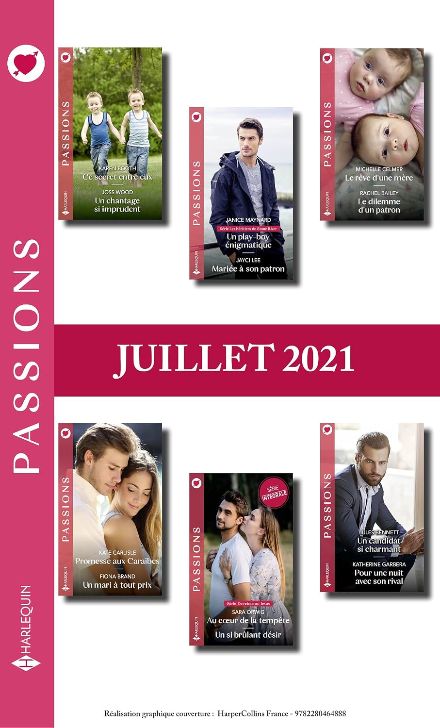 Pack mensuel Passions : 12 romans (Juillet 2021) (French Edition)