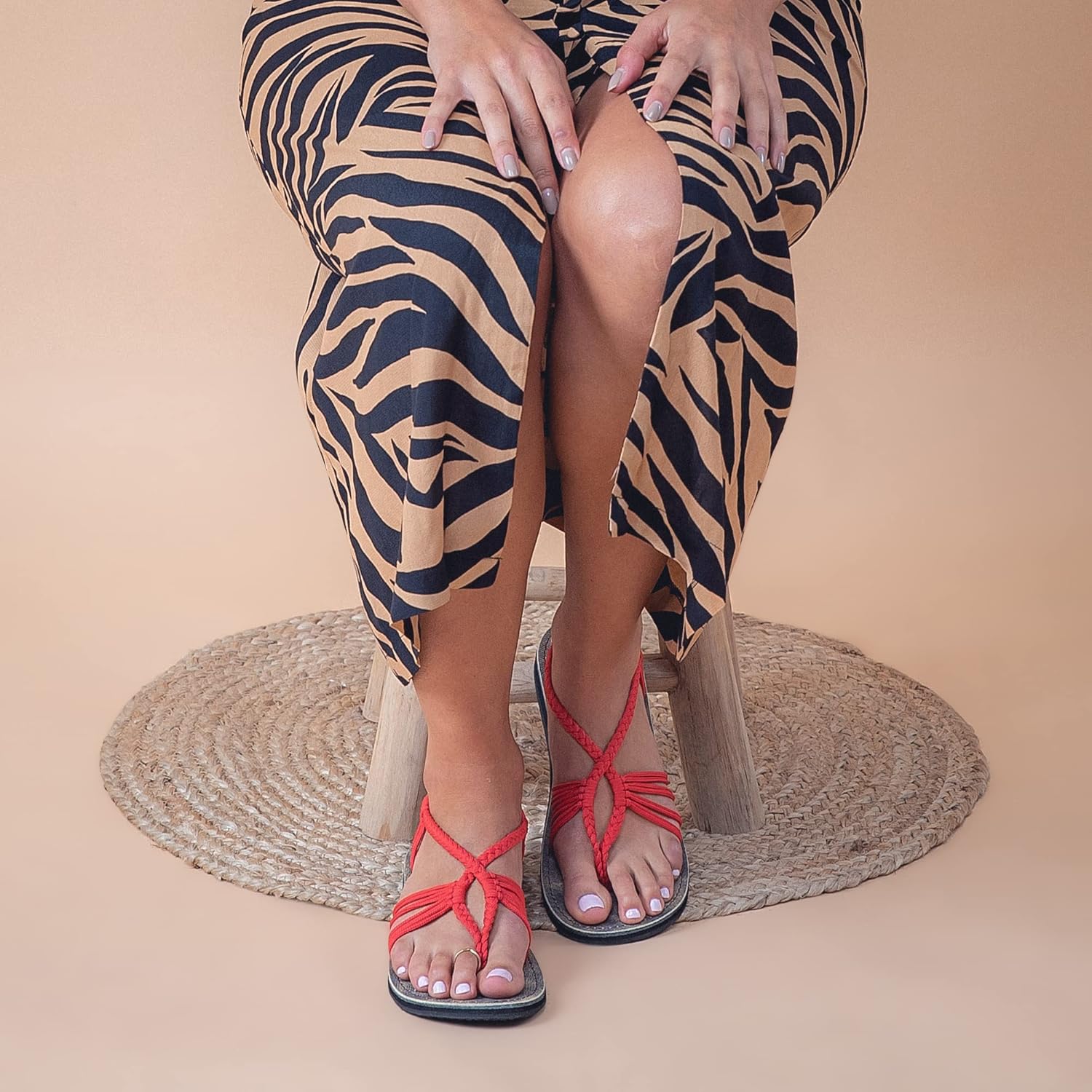 Plaka Seashell Comfortable Womens Sandals | Strappy Sandals for Women Dressy Style Perfect for Beach Walk and Poolside - Image 3