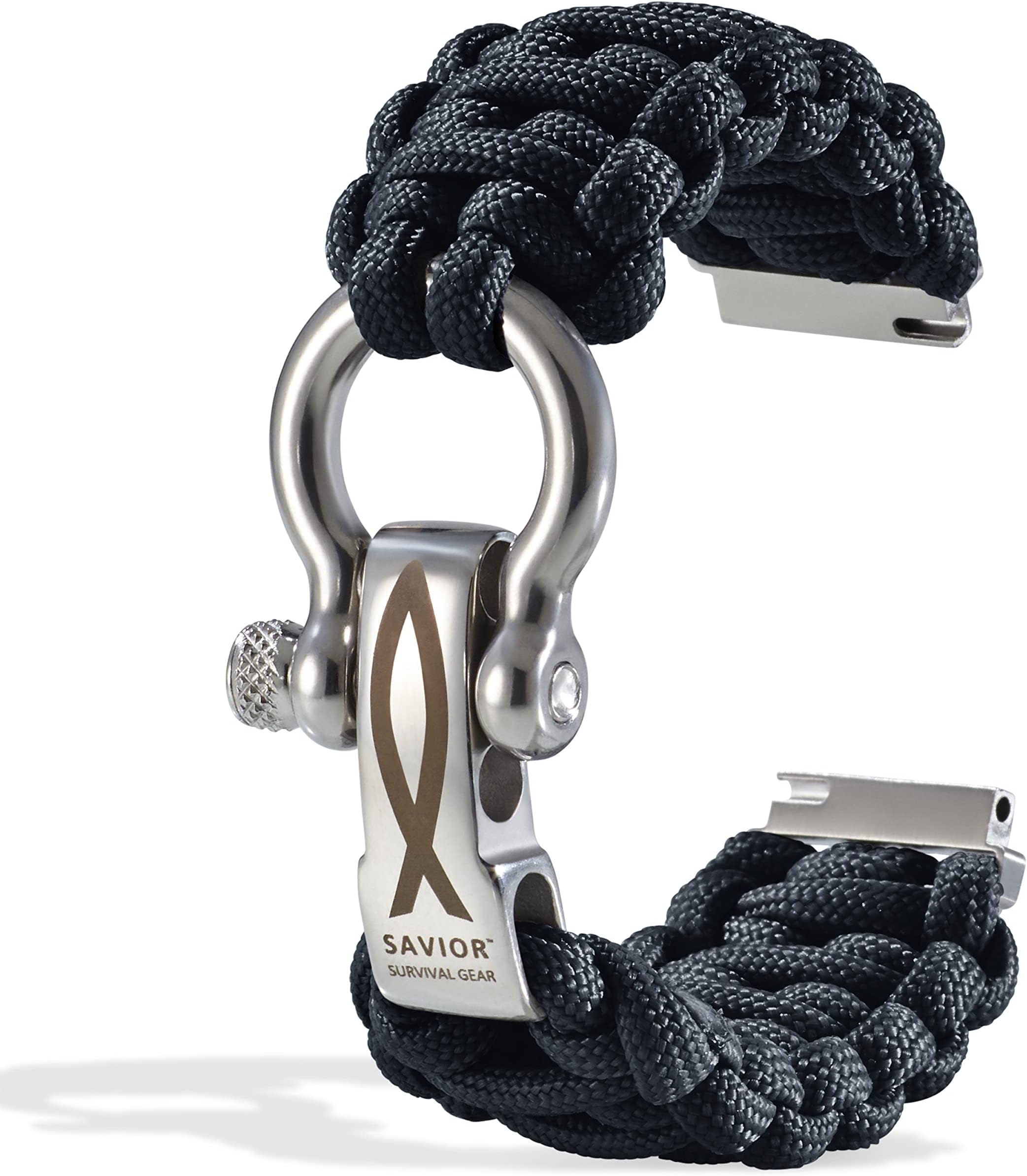Savior Survival Gear Paracord 20mm/22mm Watch Band with Quick Release - Men & Women - Strap Compatible with Various Smart Watches, including Galaxy (some), S3 Classic, and Fenix 5