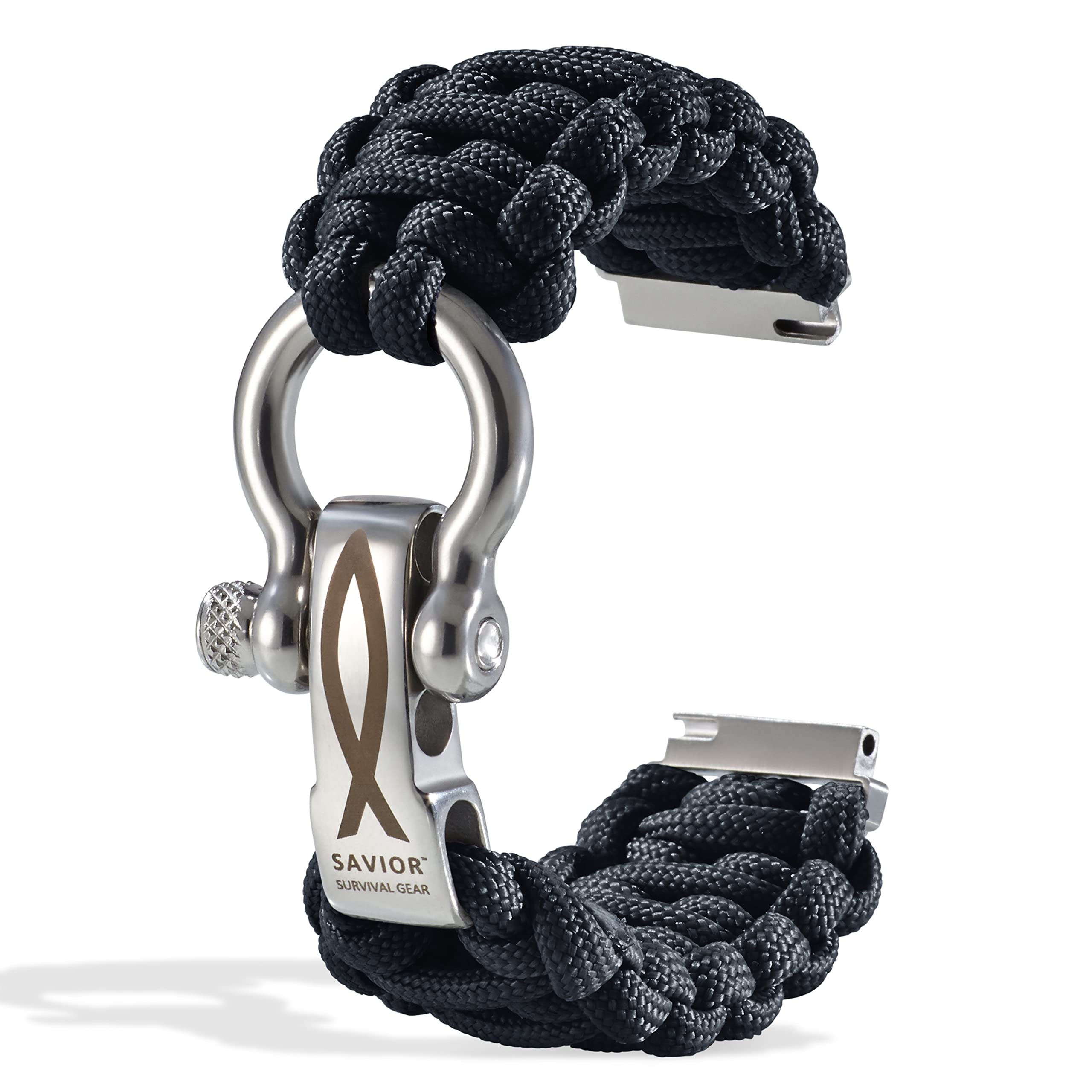 Savior Survival GearParacord 20mm/22mm Watch Band with Quick Release - Men & Women - Strap Compatible with Various Smart Watches, including Galaxy (some), S3 Classic, and Fenix 5