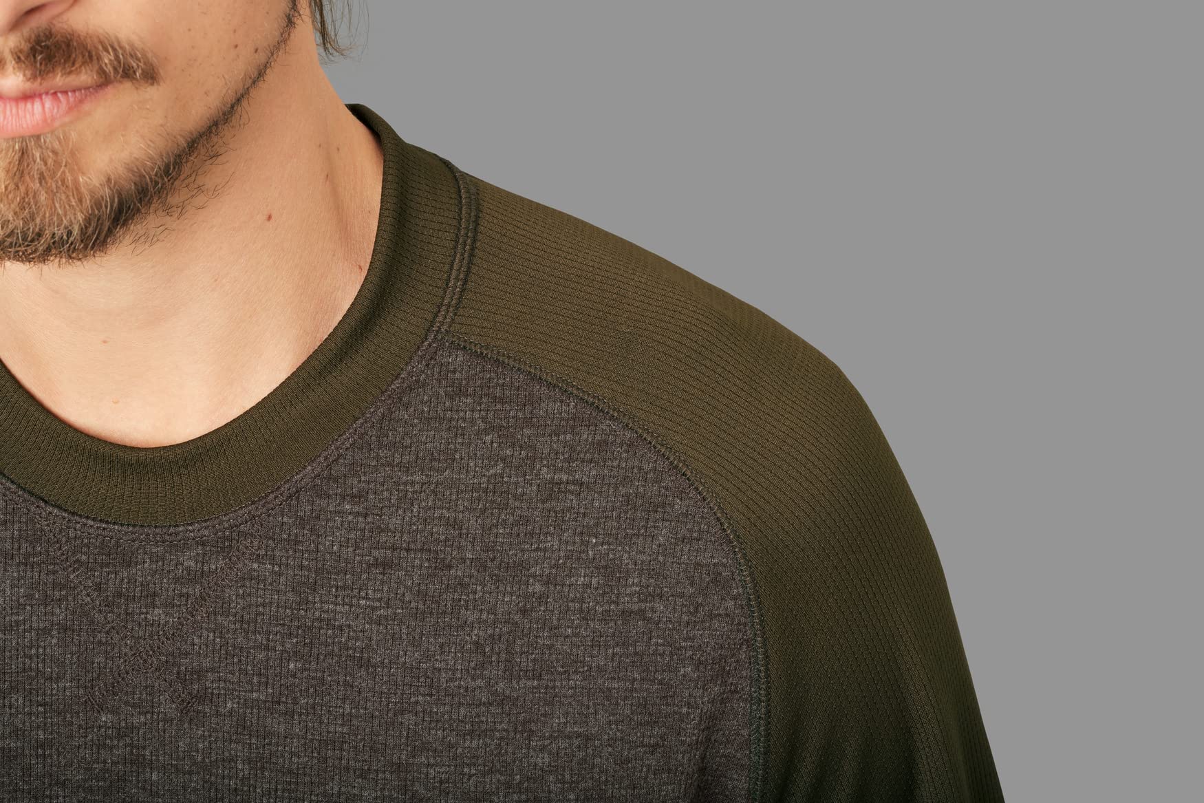 Härkila | Camiseta Metso | Manga Larga | Suave y Cálido | Mezcla de Lana Termorreguladora | de Secado Rápido | Ropa y Equipamiento de Caza Profesional | Calidad Escandinava Duradera |