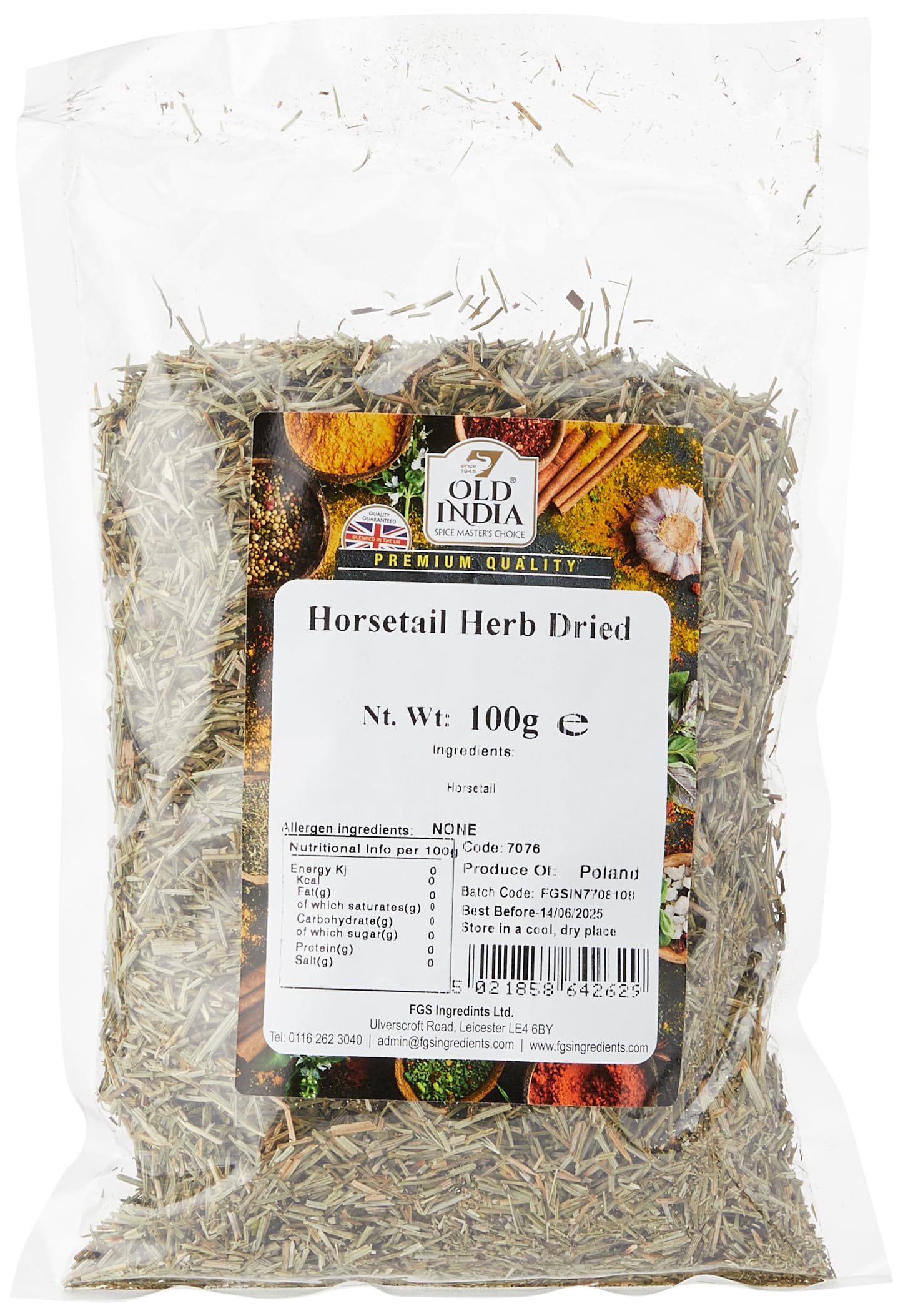 Old India Horsetail Herb Dried 100g