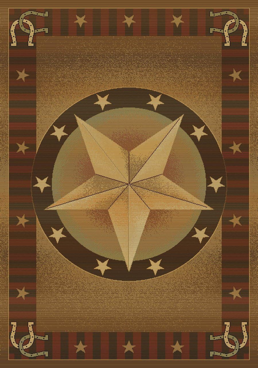 TEXAS STAR Rug from the HORIZONS Collection (94 x 126) by