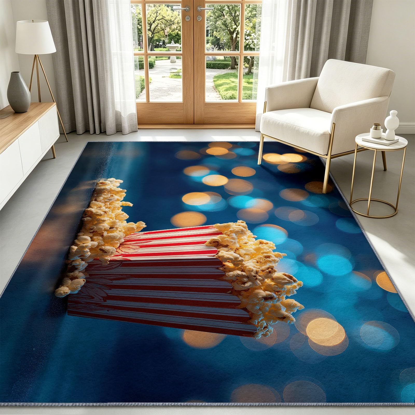 Alfombra lavable de salón para proteger suelos de comedor