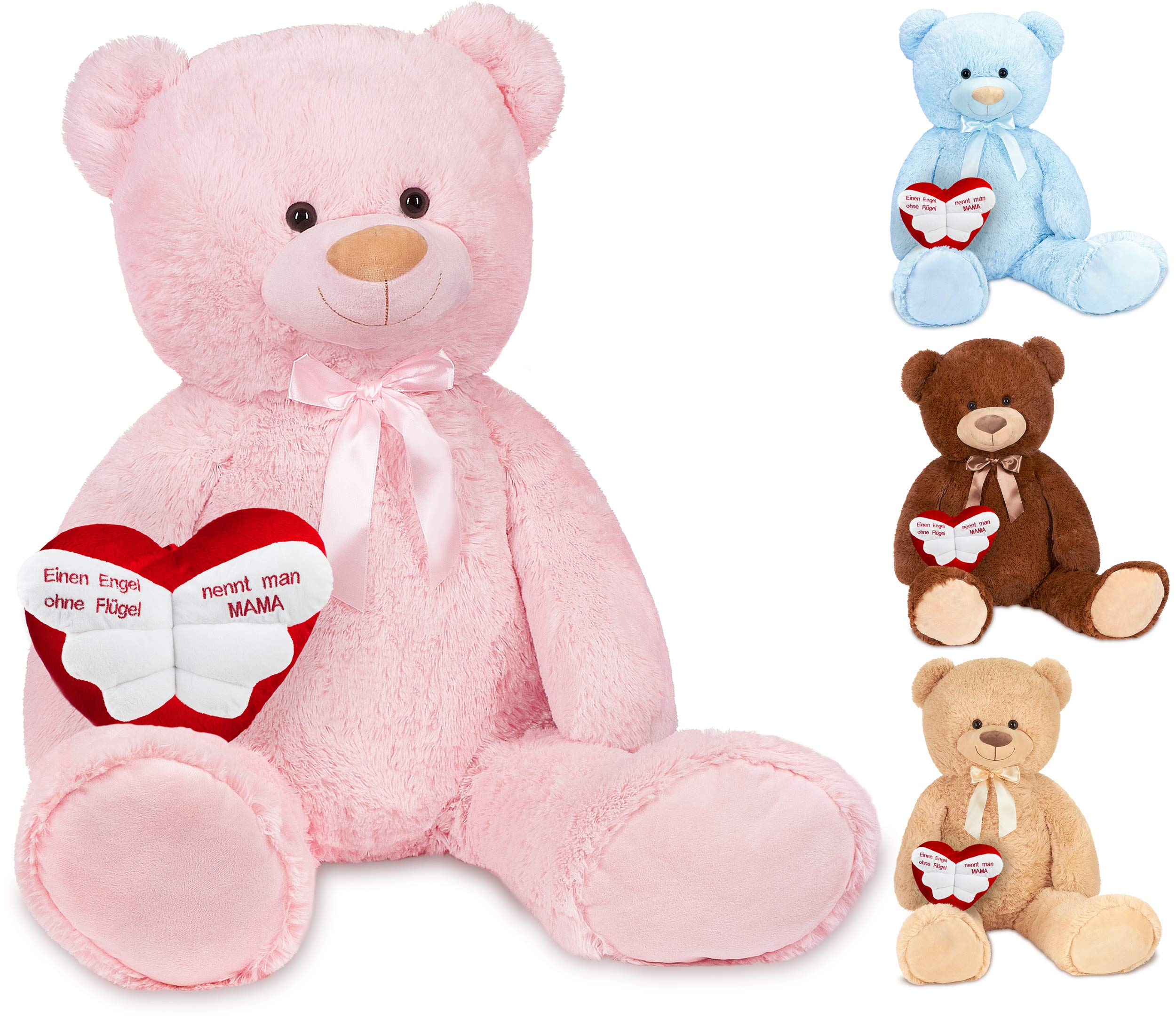 BRUBAKER Peluche Gigante XXL - Oso / Osito De Peluche - 150 Cm - Beige