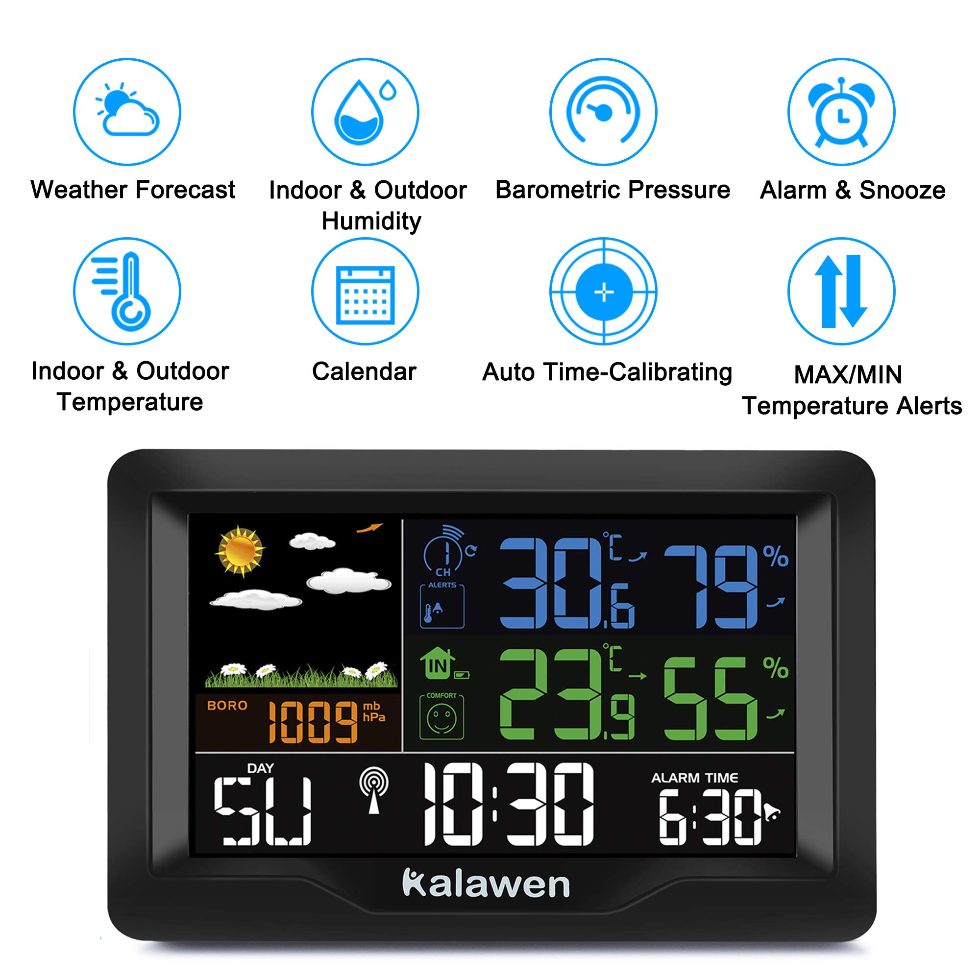Buy Weather Station Wireless Indoor Outdoor Weather Stations with