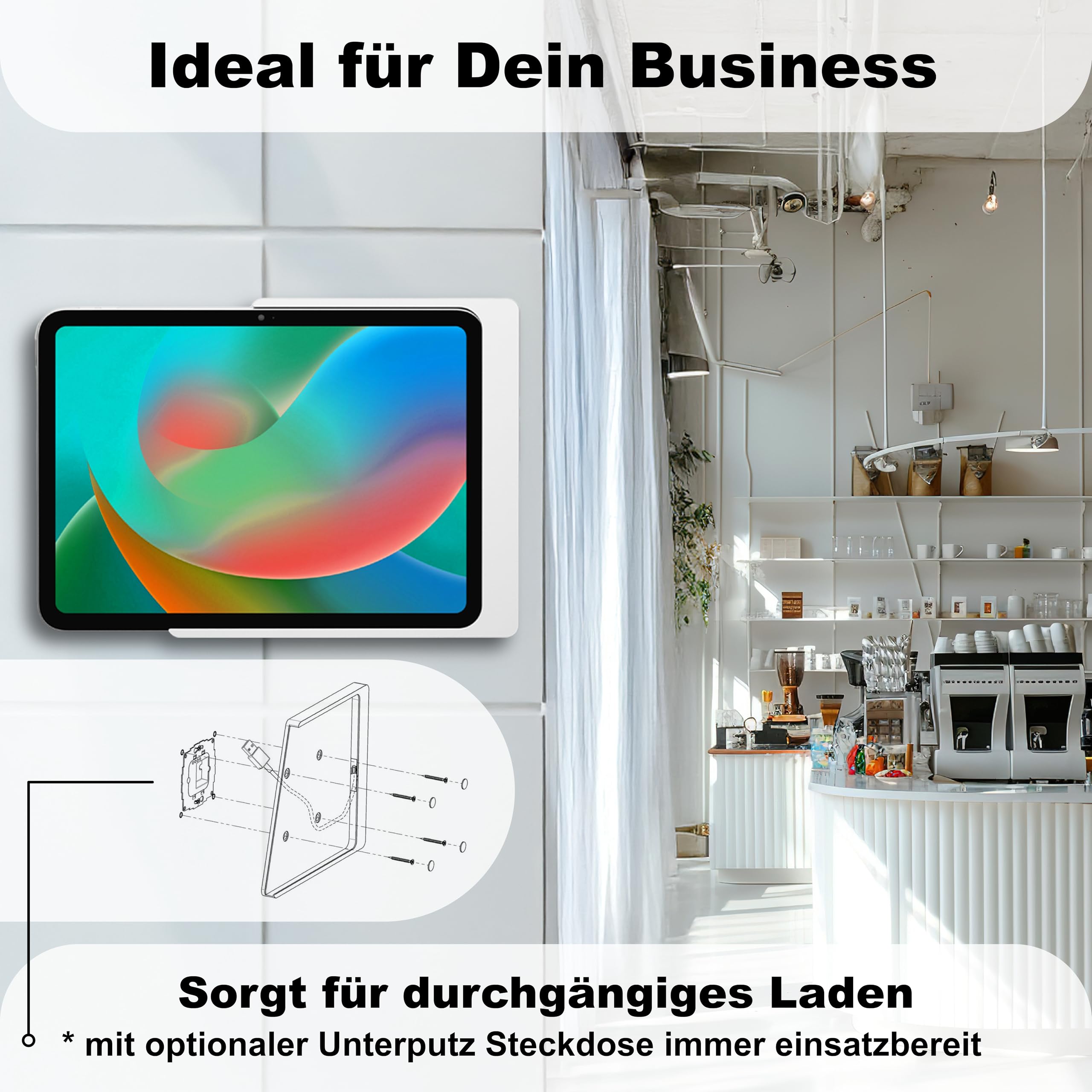 Companion Wall Home - Supporto da parete per tablet, Apple 27,9 cm (11)
