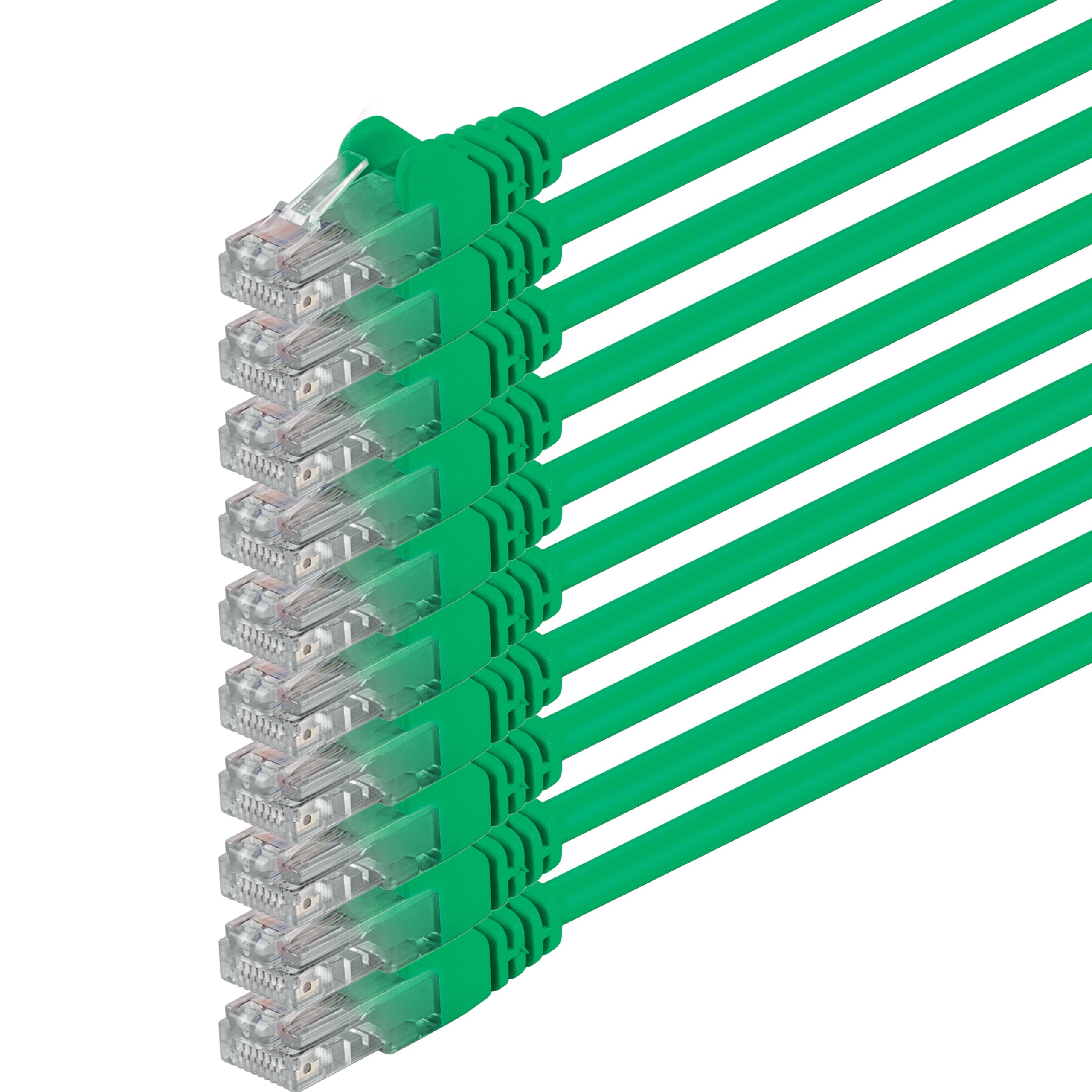 1m - negro - 5 piezas - Cable de red Ethernet con conectores RJ45 CAT6 CAT 6 Cat.6 1000 Mbit/s — view 69