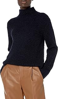 Vince Women's Textured Funnel Neckk Pullover