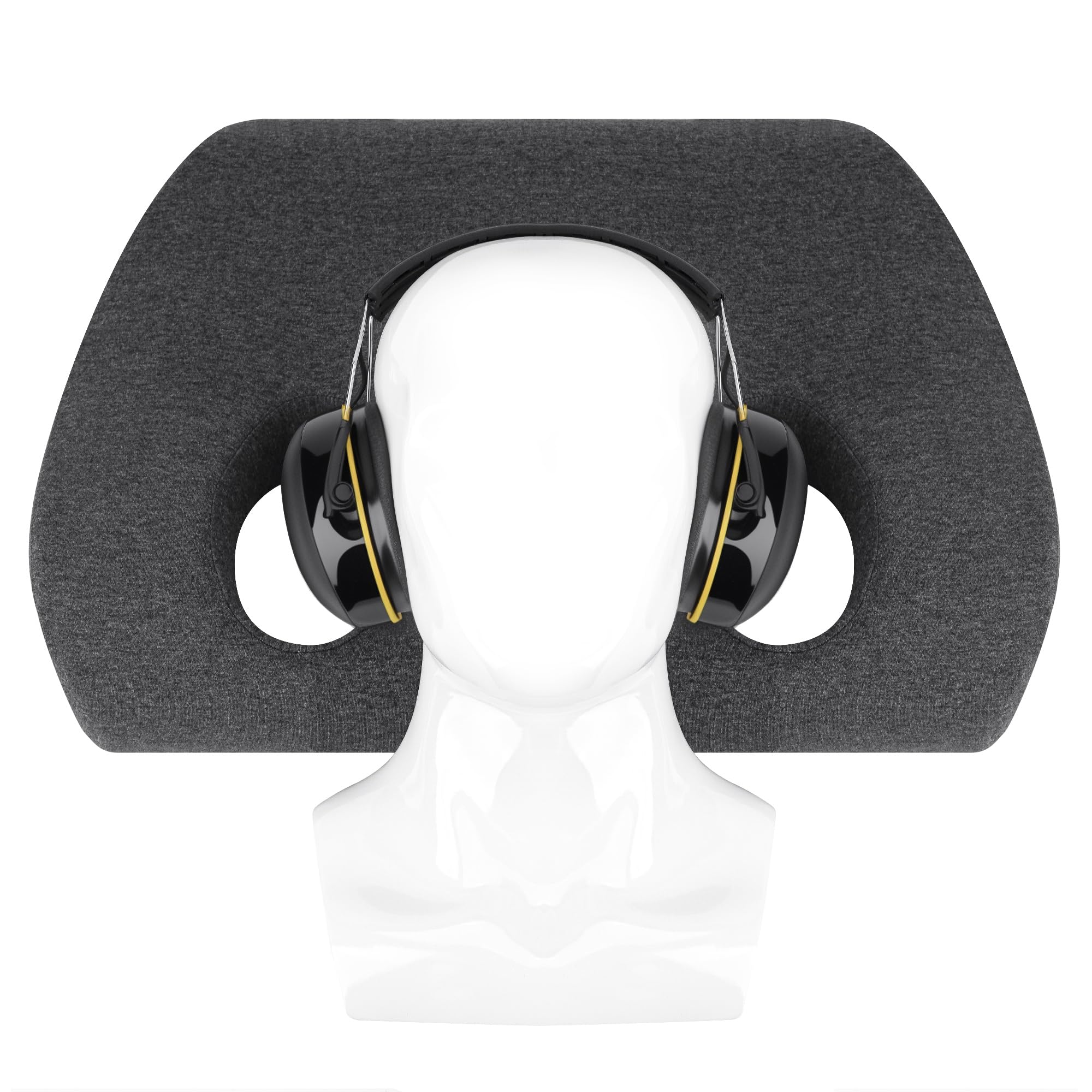 Almohada para Dormir con Auriculares Geekria, Esponja de Confort con Funda extraíble Lavable, Compatible con 3M WorkTunes Connect Wireless, PROHEAR 037, Honeywell Howard Leight Impact Sport