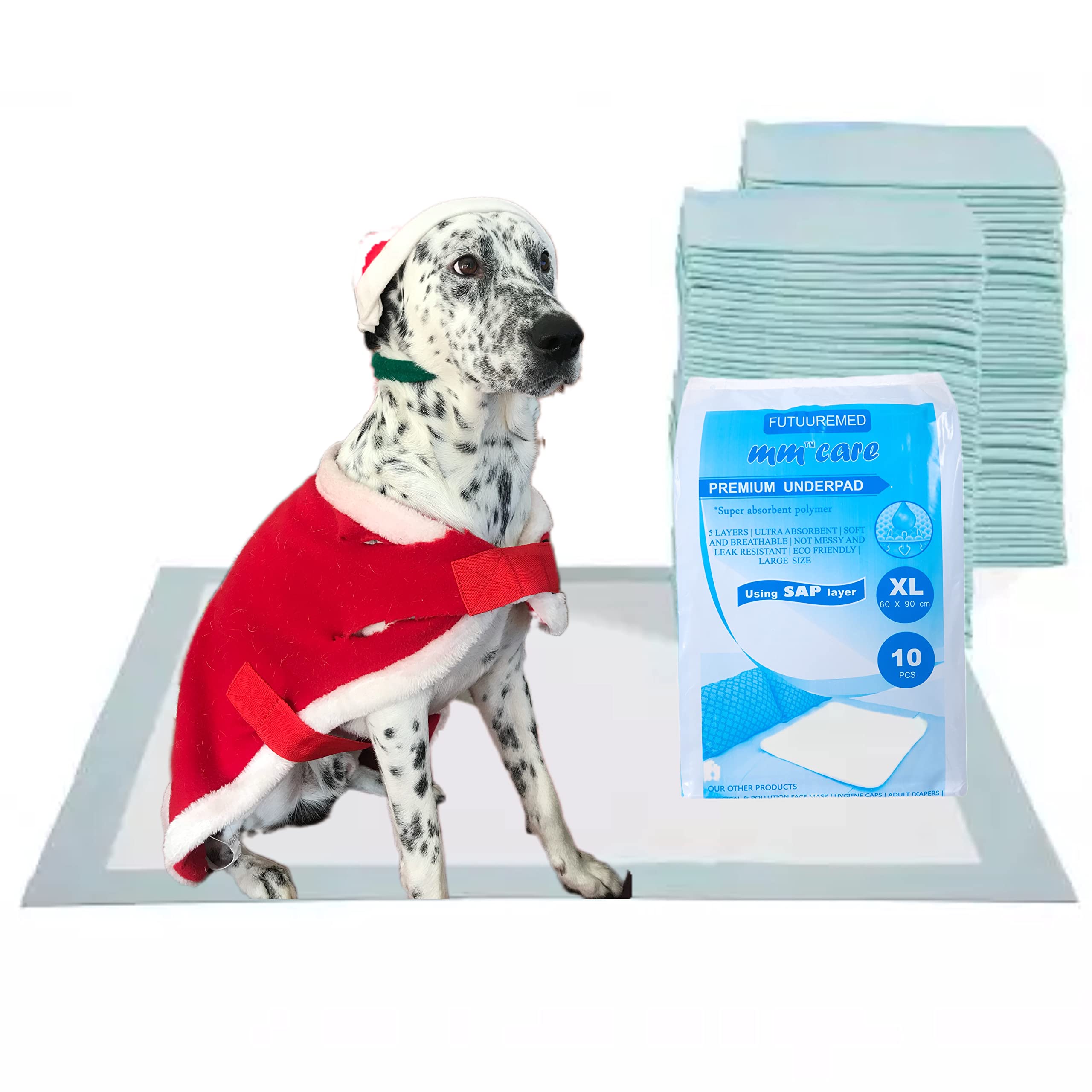 MM Pet Training Pads Drying Surface and Absorbent Core Poop & Pee Trainer, Potty Pads, Pet & Puppy Peeing Toilet Trainer Mat - 90x60cm, Large Size, 50Pcs Green (B09VT7PJLW) Amazon Price History, Amazon Price Tracker