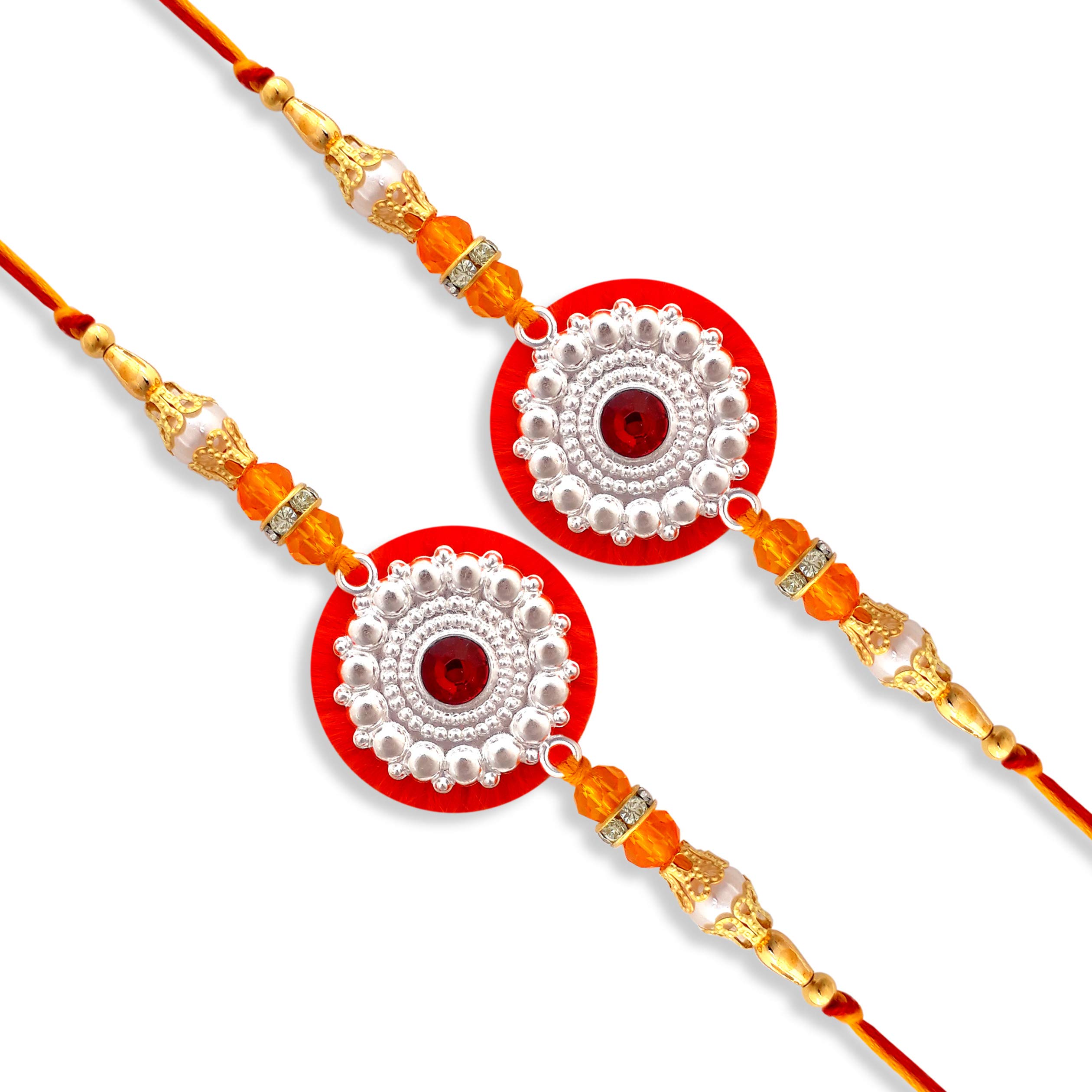 99.5% Fine Silver Certified Traditional Rakhi-image-39