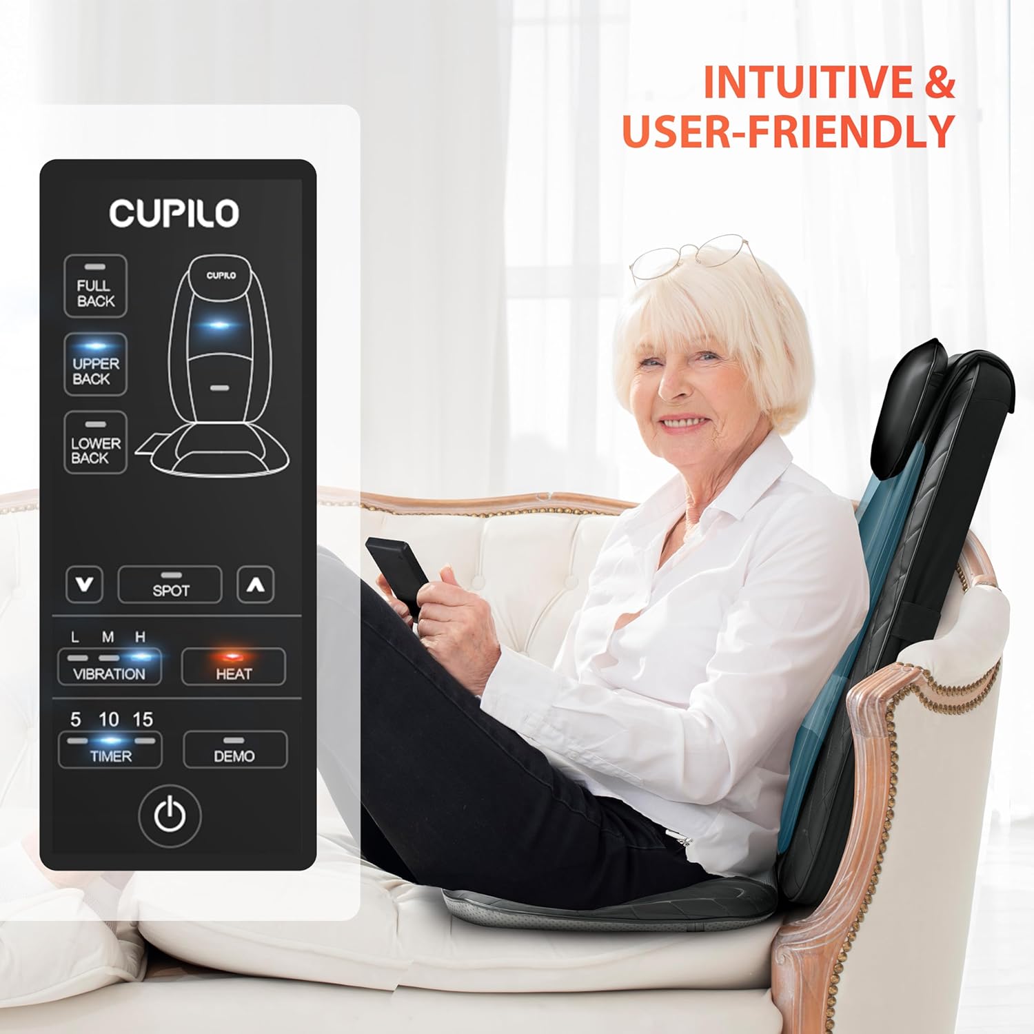 Shiatsu Back Massager with Heat