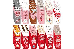 Fainne 60 Pieces Valentines Day Scratch & Sniff Bookmarks