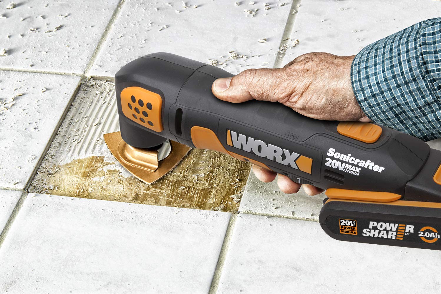 WORX 18 V (20 V máx.) Herramienta multifunción Oscilante Sonicrafter WX682