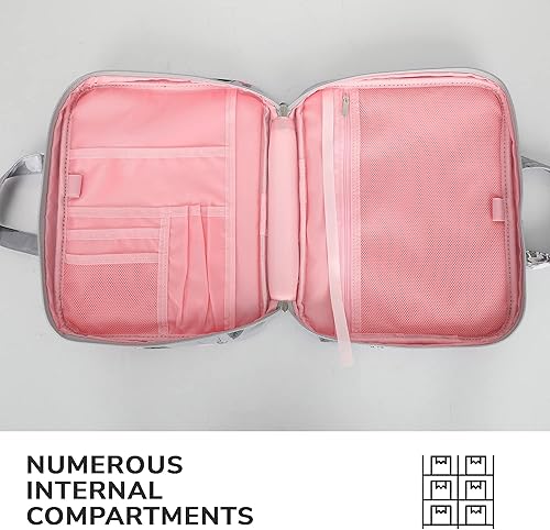 Miniatura 5 de DEHITE Bible Cover Case for Women – Floral Black Bible Bag Carrying Case – Messenger Bag Violeta