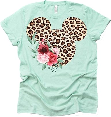Women Teen Leopard Print Mickey Ears 
