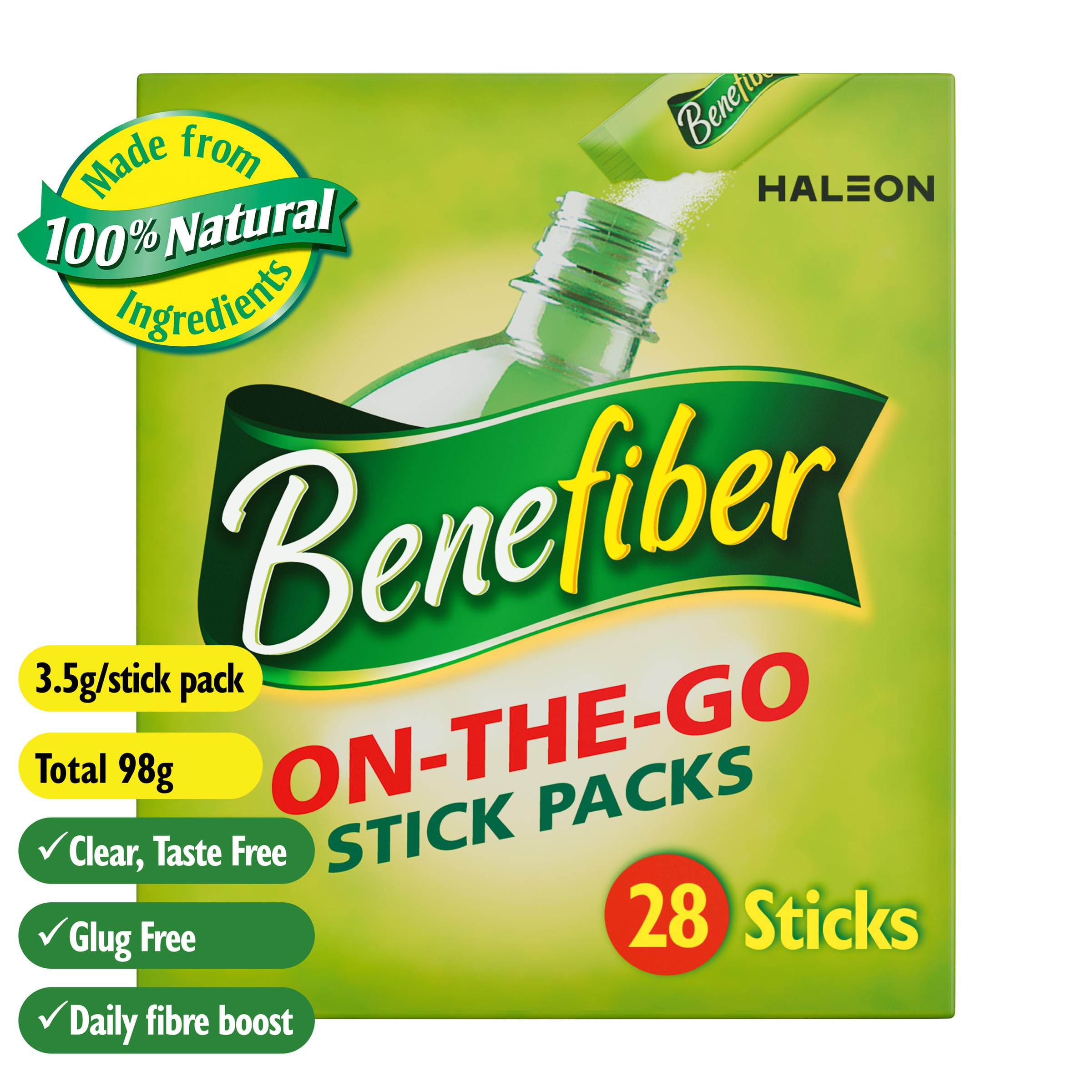 Benefiber Natural Fibre Supplement On-The-Go Stick 28 Pack — Amazon image 16