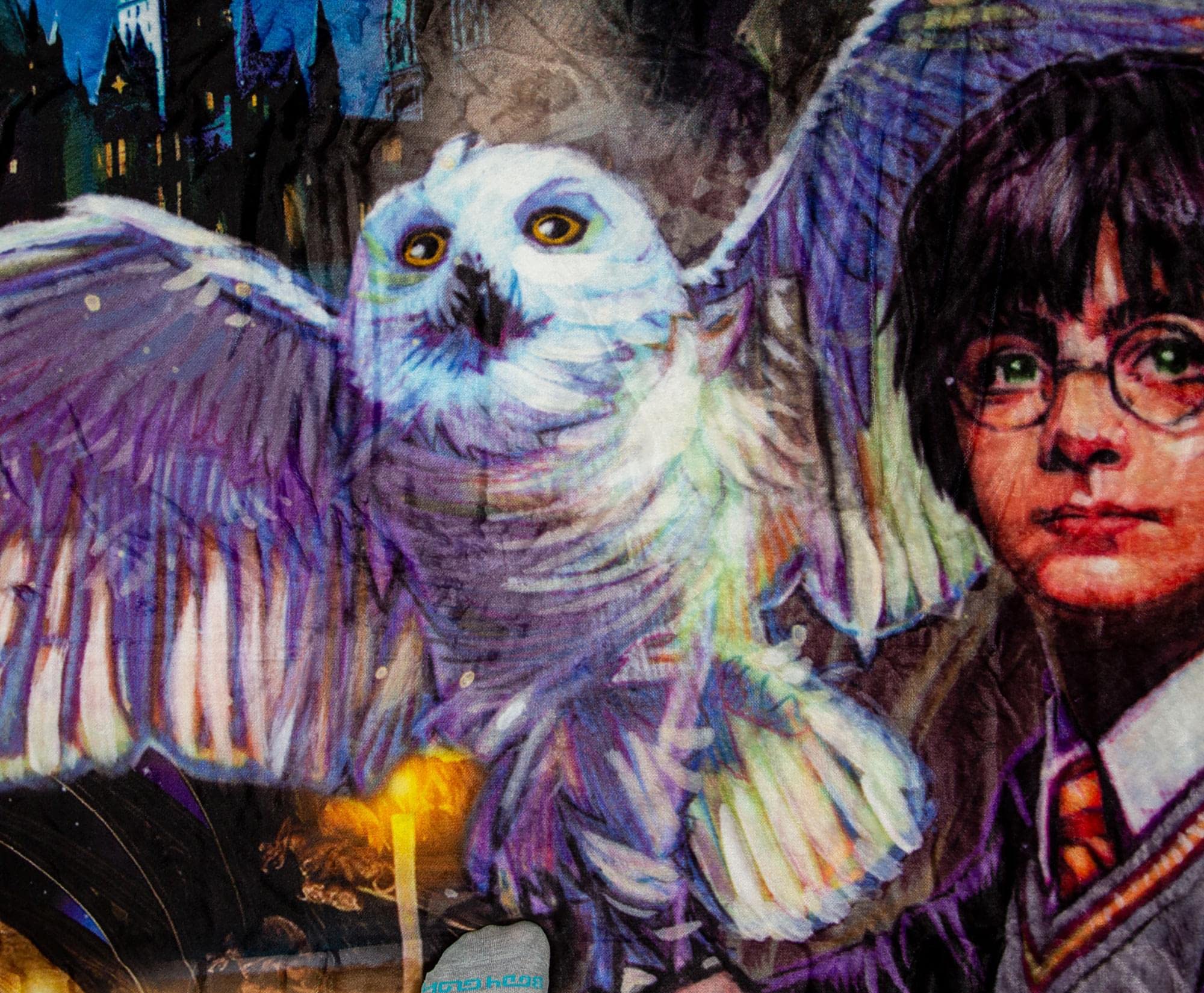 Northwest Silk Touch Sherpa Throw Blanket, Polyester, Harry Potter Magic Montage, 60" x 80" - Image 4