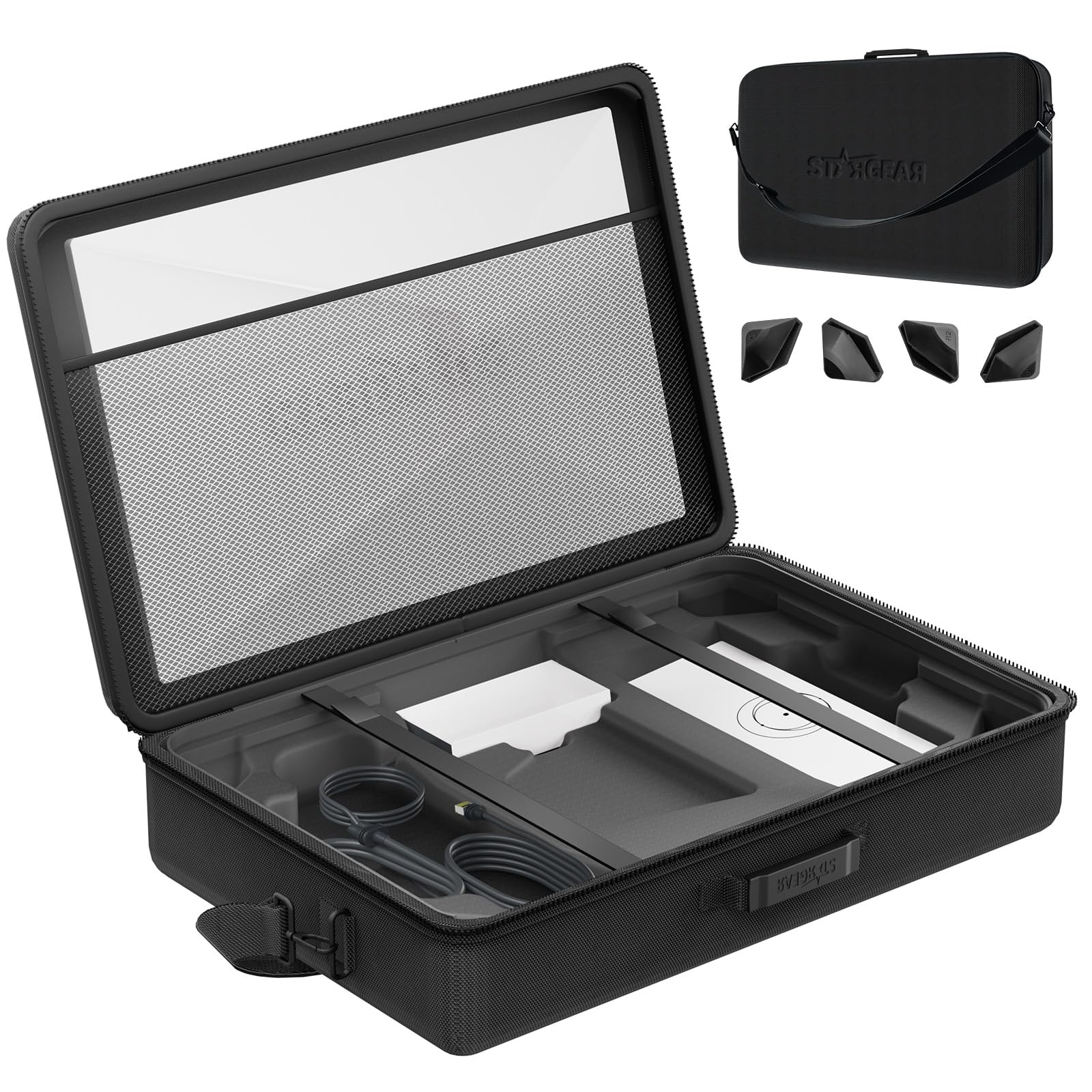 Starlink Gen 3 Standard Case, Starlink Standard Protective Carrying Case Storage with Satellite Dishe Gen 3 Accessories, Waterproof Shockproof Hard EVA Organizer Travel Bag for Camping RV,Outdoor Use