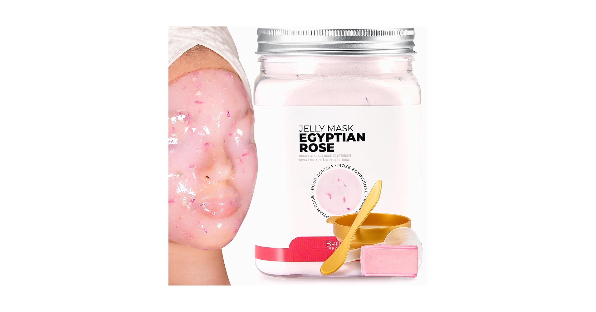 EGYPTIAN ROSE ハイドロジェリーマスク 530g Amazon.com : BRÜUN Peel-Off Egyptian Rose Jelly Mask for