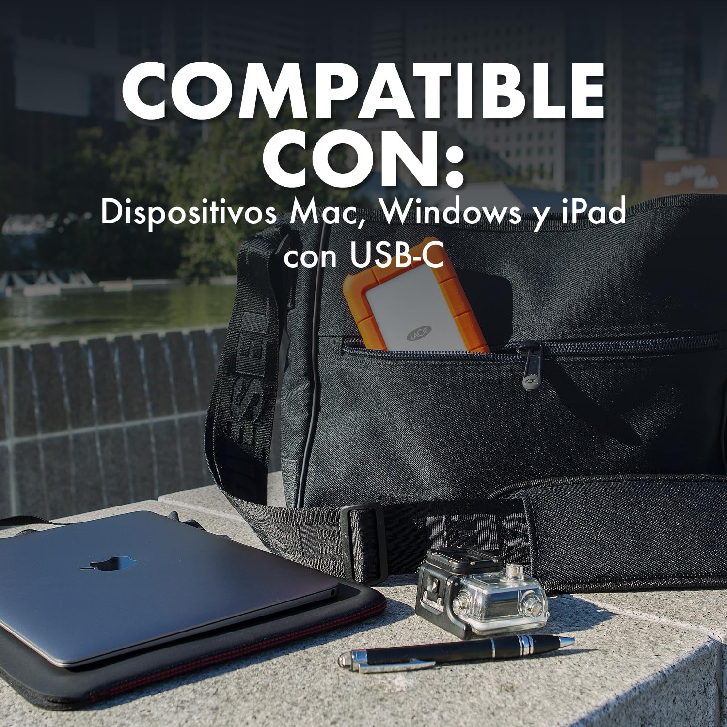 LaCie 2TB Rugged Disco Duro Portátil | USB-C (STFR2000800)