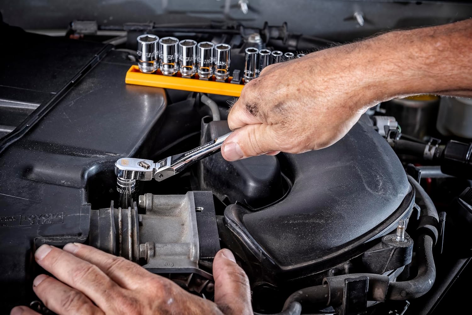 GEARWRENCH 1/4" Drive 120XP Full Polish Chrome Flex Head Teardrop Ratchet | 81012XP