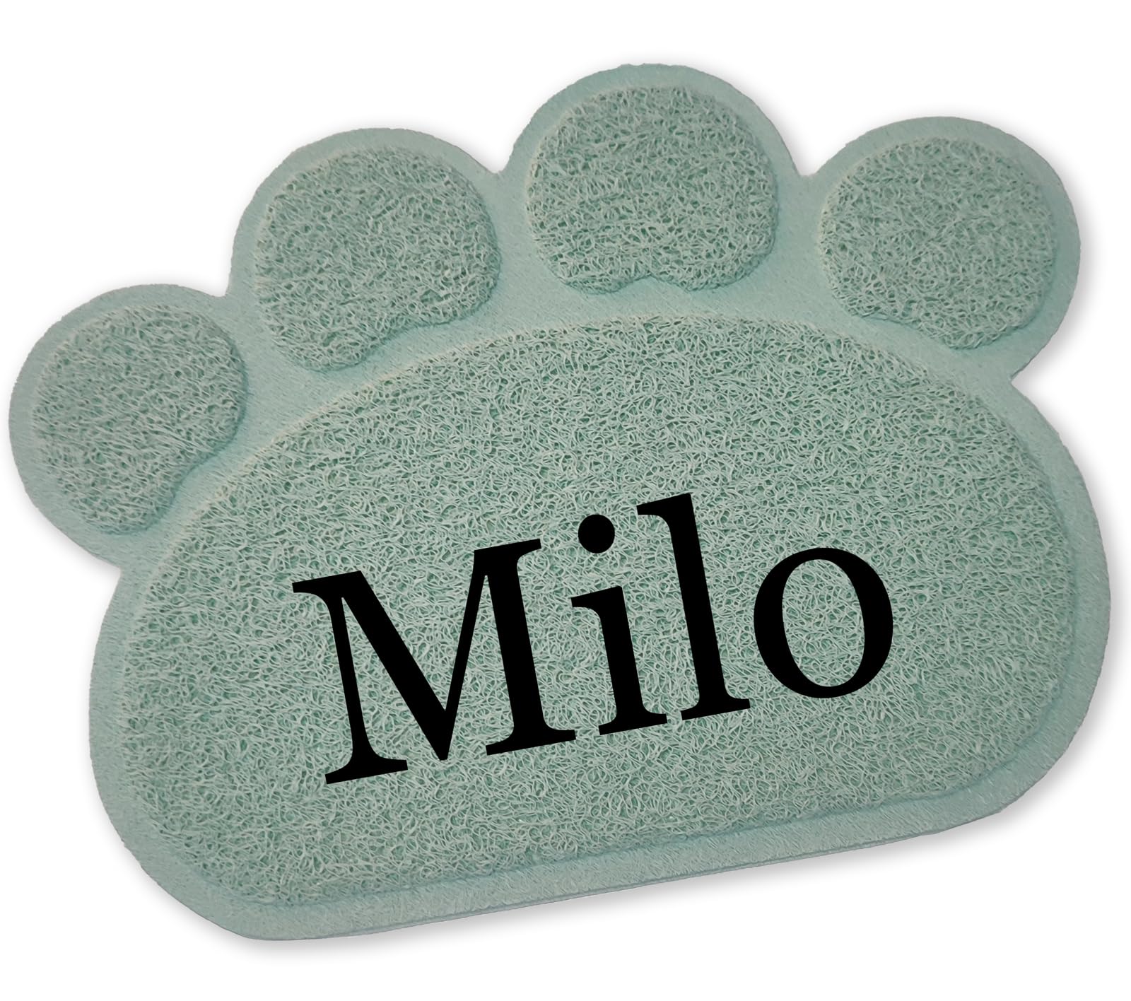Personalised Non Slip Dog Feeding Mat, Pet Gift (Green)