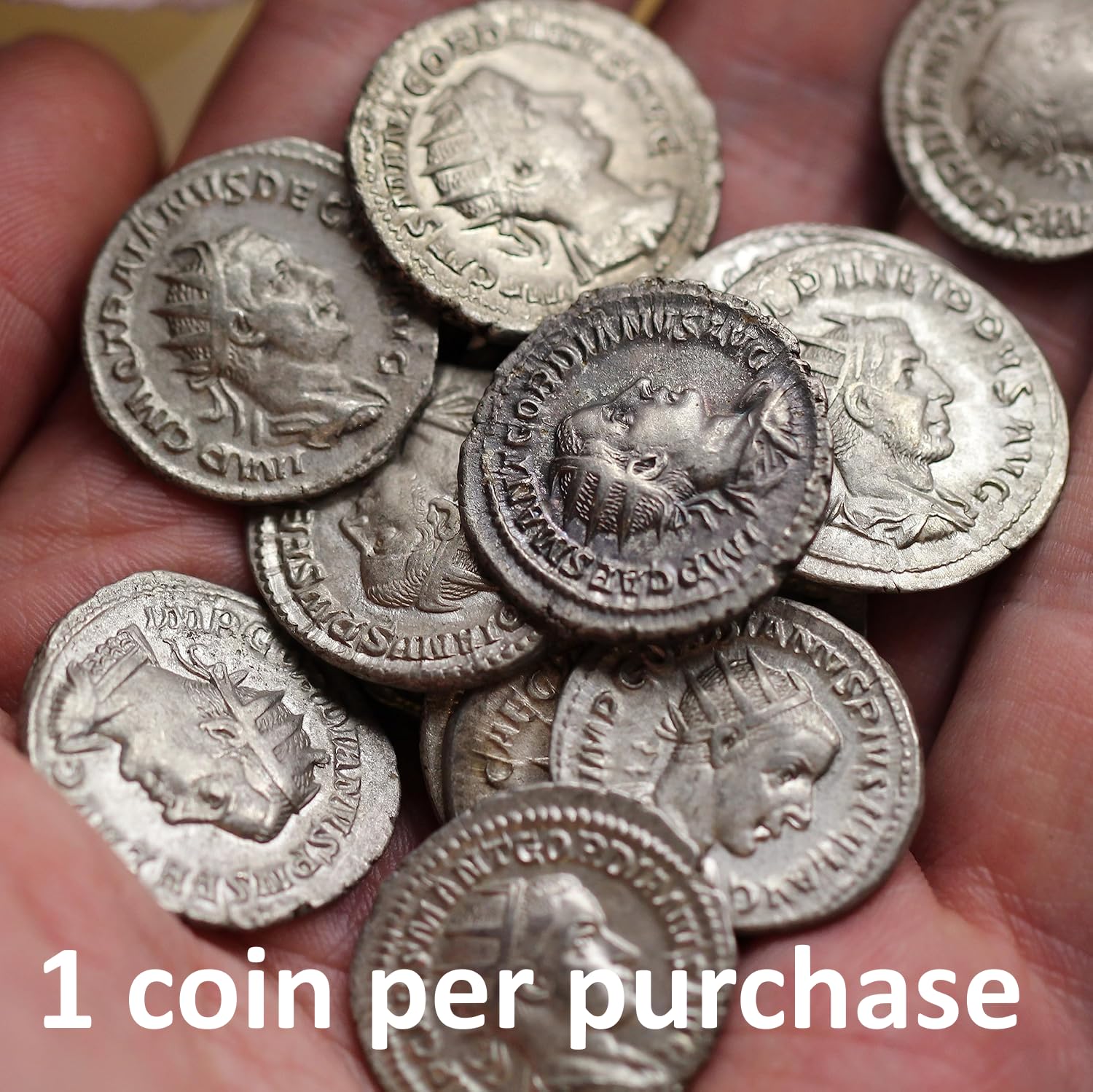 1700 Year Old Ancient Roman Empire Silver Double Denarius Coin