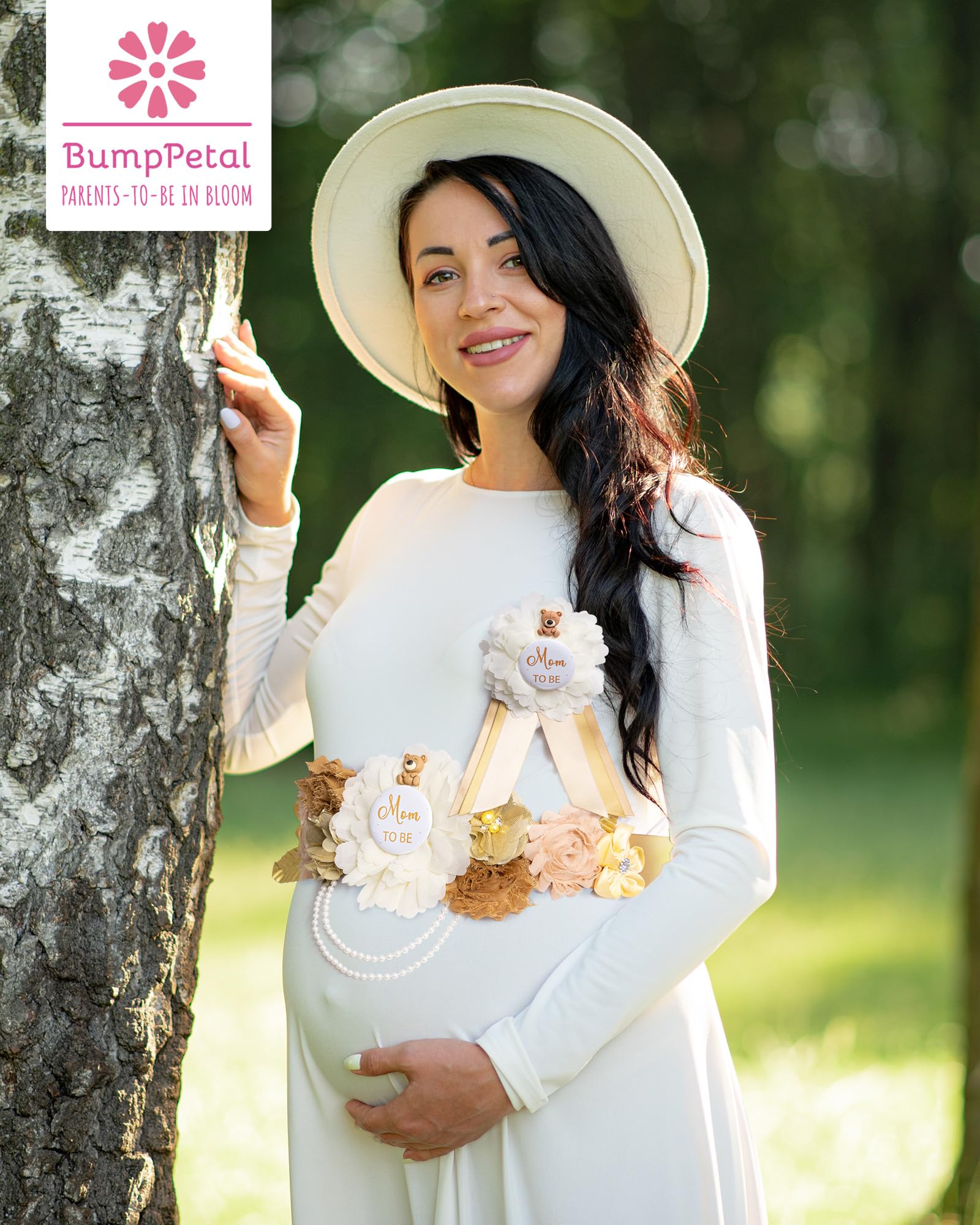 Amazon.com: Baby Shower Sash Decorations Mom to Be Corsage  display picture 1