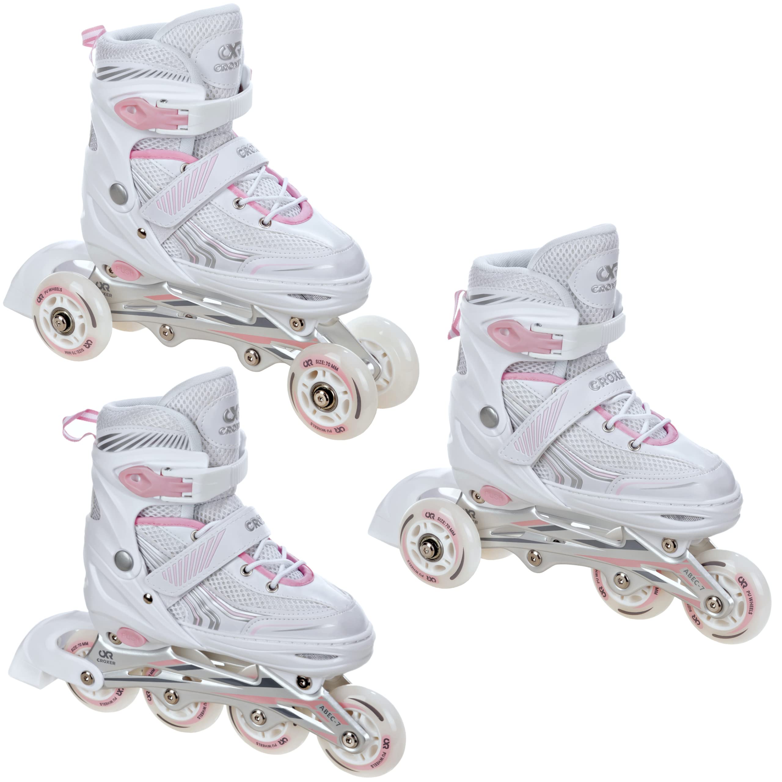 Croxer Optima Pattini a Rotelle 3 in 1 Regolabili Uomo Donna Bambino