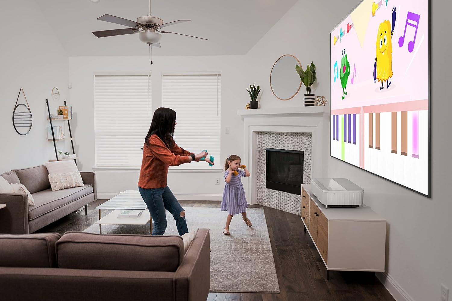 Epson LS800 Ultra Short Throw 3-Chip 3LCD Smart Streaming Laser Projector, 4,000 Lumens of Color and White Brightness, 4K PRO UHD, HDR, Android TV, 2.1ch Yamaha Built-in Speakers - White 10
